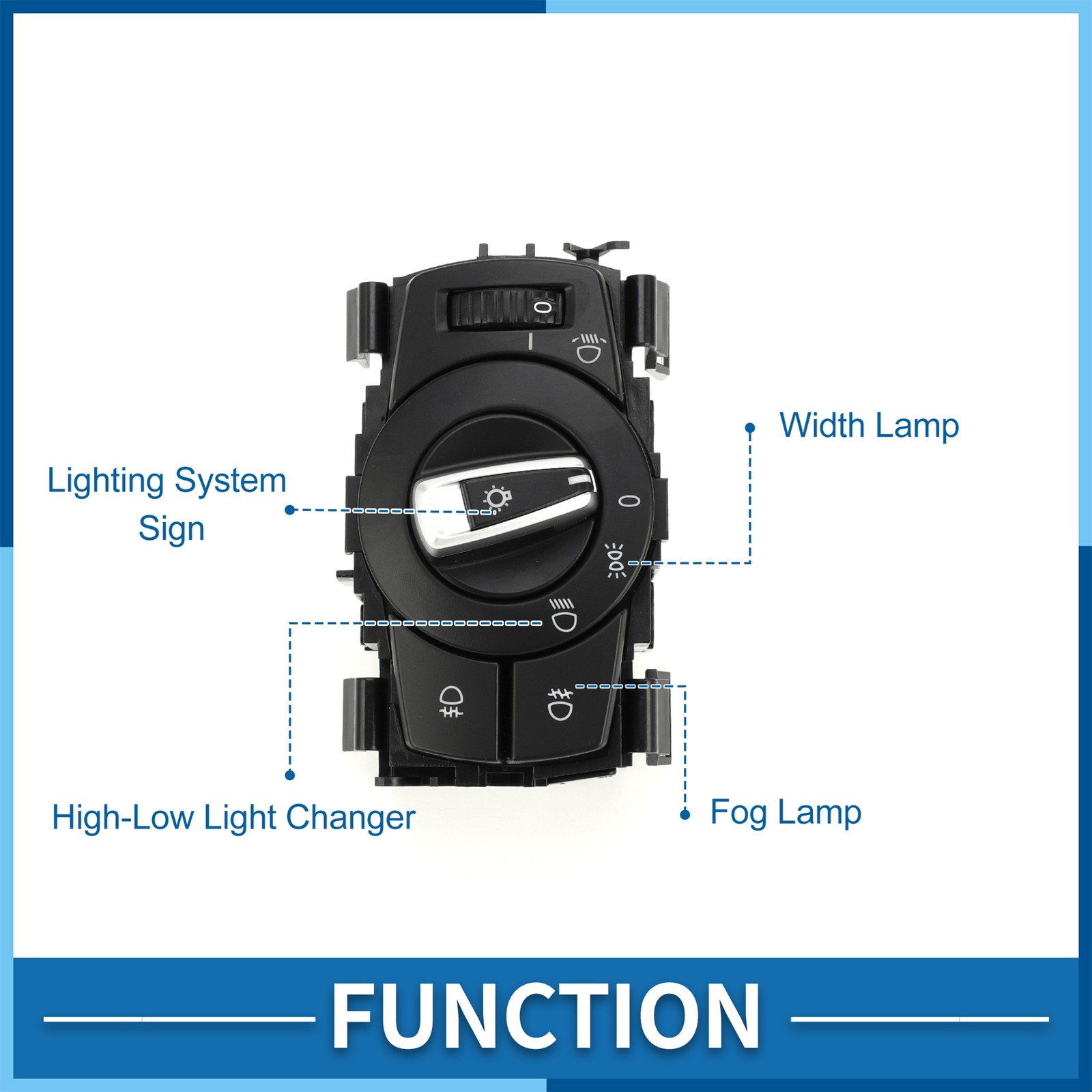 Headlight Switch No.61319169405 Fog Light Control Switch for BMW 128i
