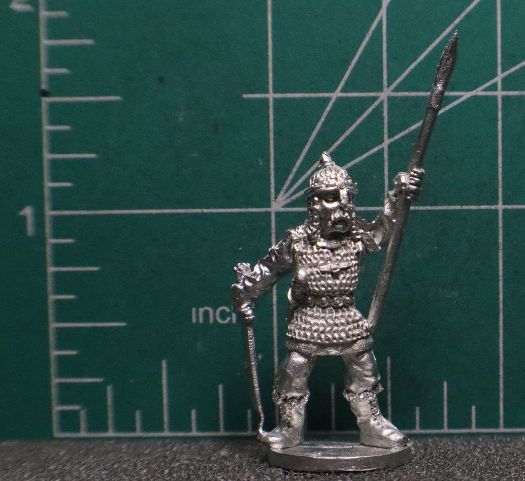 Hobby Products Metal Magic - FIGHTER WITH SPEAR & SWORD - 25mm scale miniatures