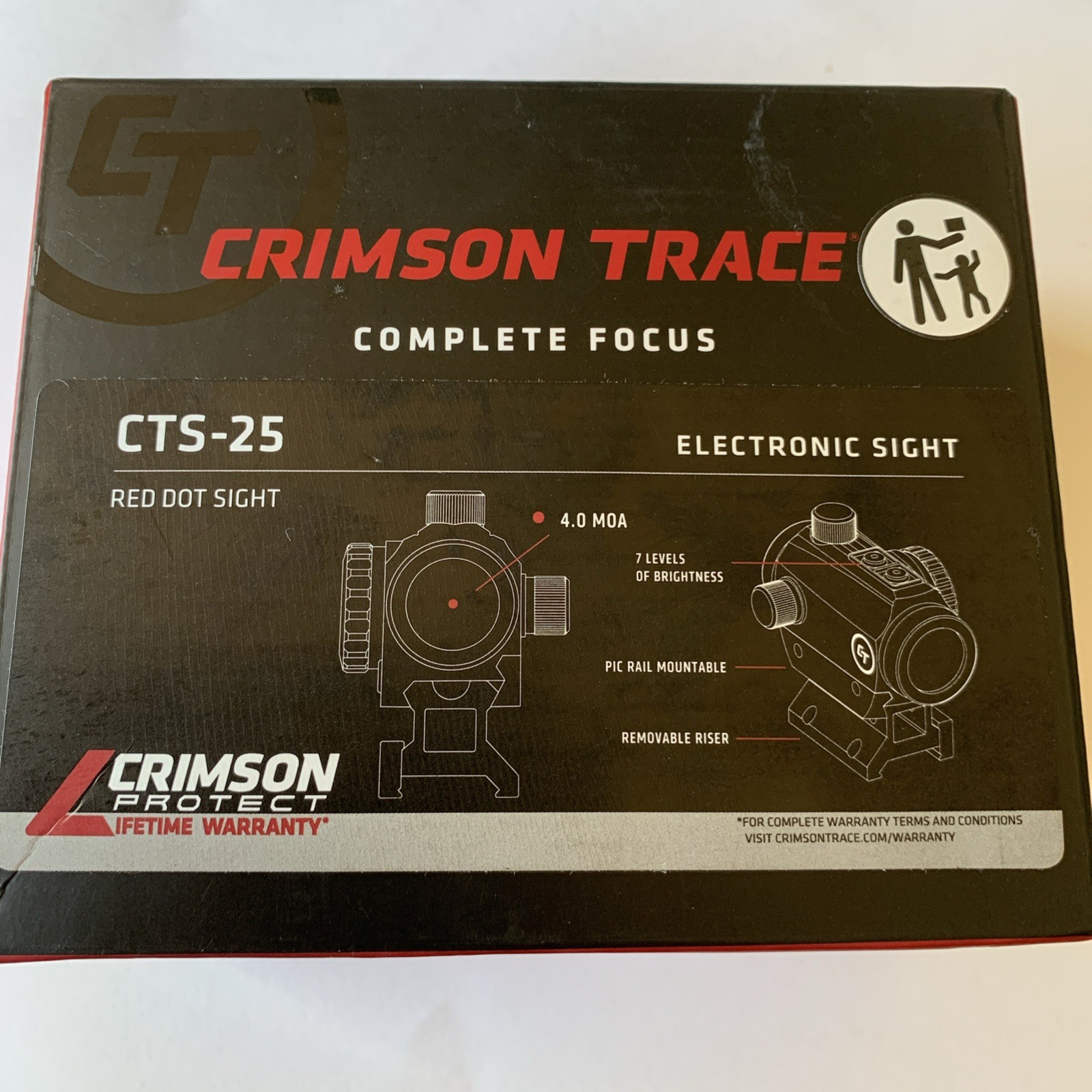 NIB Crimson Trace Complete Focus CTS-25 Electronic Red Dot Sight New