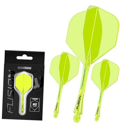 Fusion No.2 Integrated Flight & Shaft System - Intermediate (28mm) Yellow