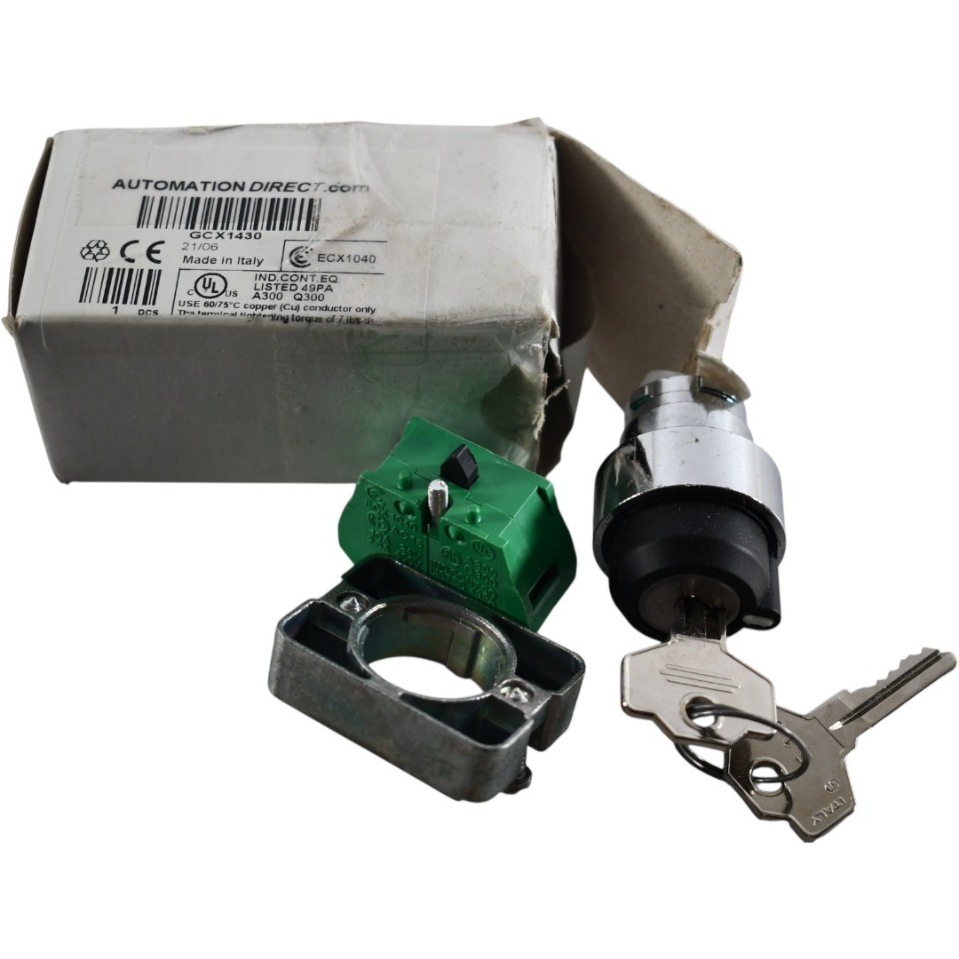 NEW Automation Direct GCX1430 Selector Switch 22mm 2-Position Key Operated