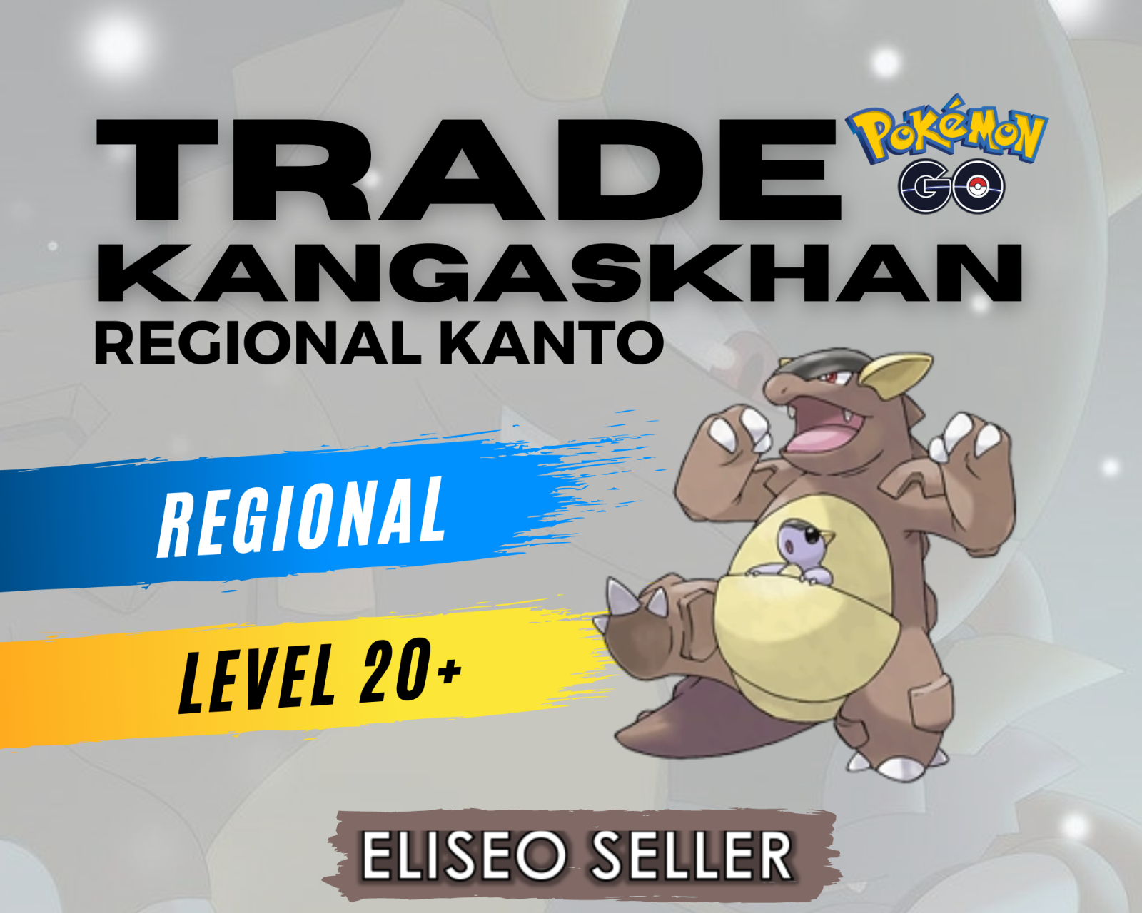 Kangaskhan Pokémon GO - Trade Kangaskhan - Regional Kanto - 20k Stardust - Safe
