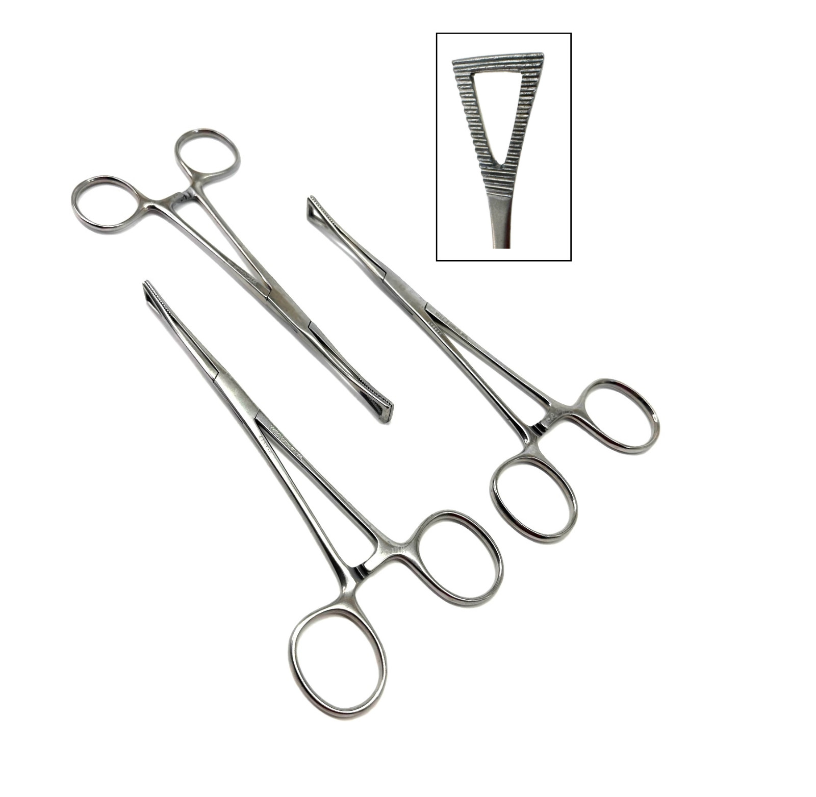(Qty-3) Weck 475250 PENNINGTON Forceps, Serrated Triangular jaw, 6-1/8"  | C4