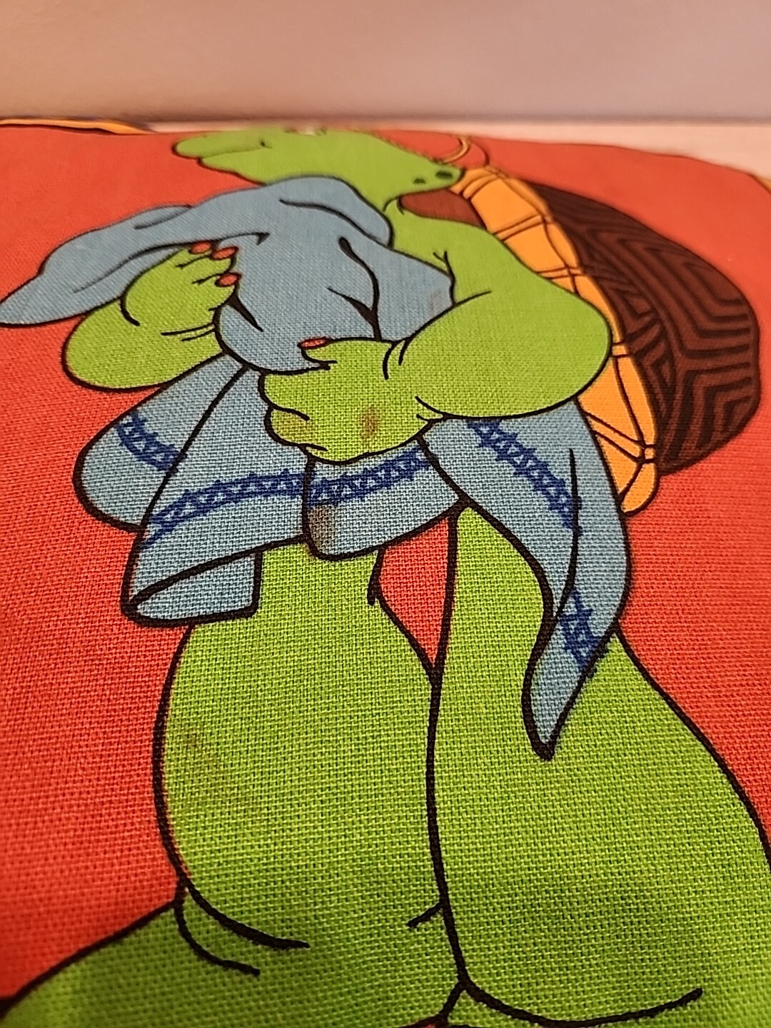 Vintage FRANKLIN TURTLE Double Sided Pillow (Fabric) Book Character