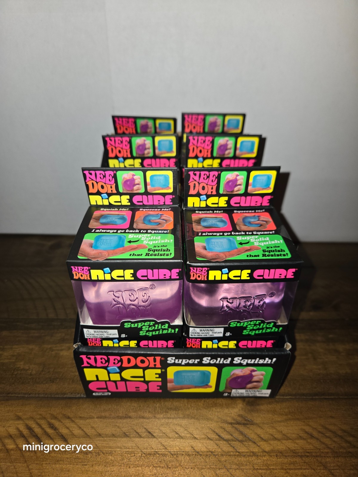 Needoh Nice Cube Full Case (LOT of 12) w/ Display Box - Authentic