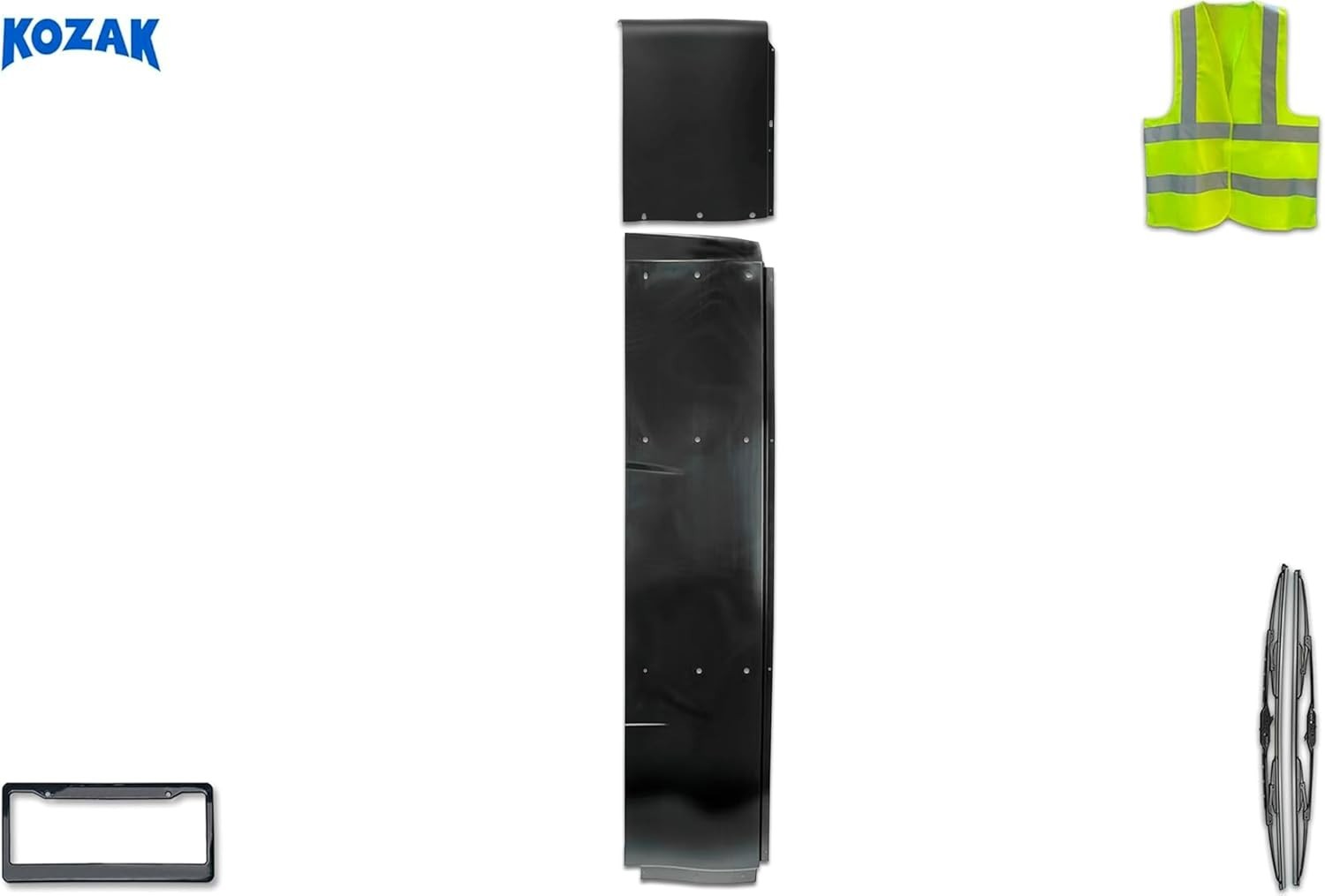 Top & Lower Wind Fairings Cab Extenders Left Compatible with International LT625
