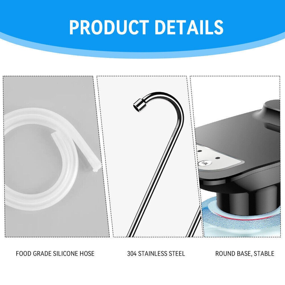 5 Gallon Water Bottle Switch Pump Electric Automatic Universal Dispenser USB NEW