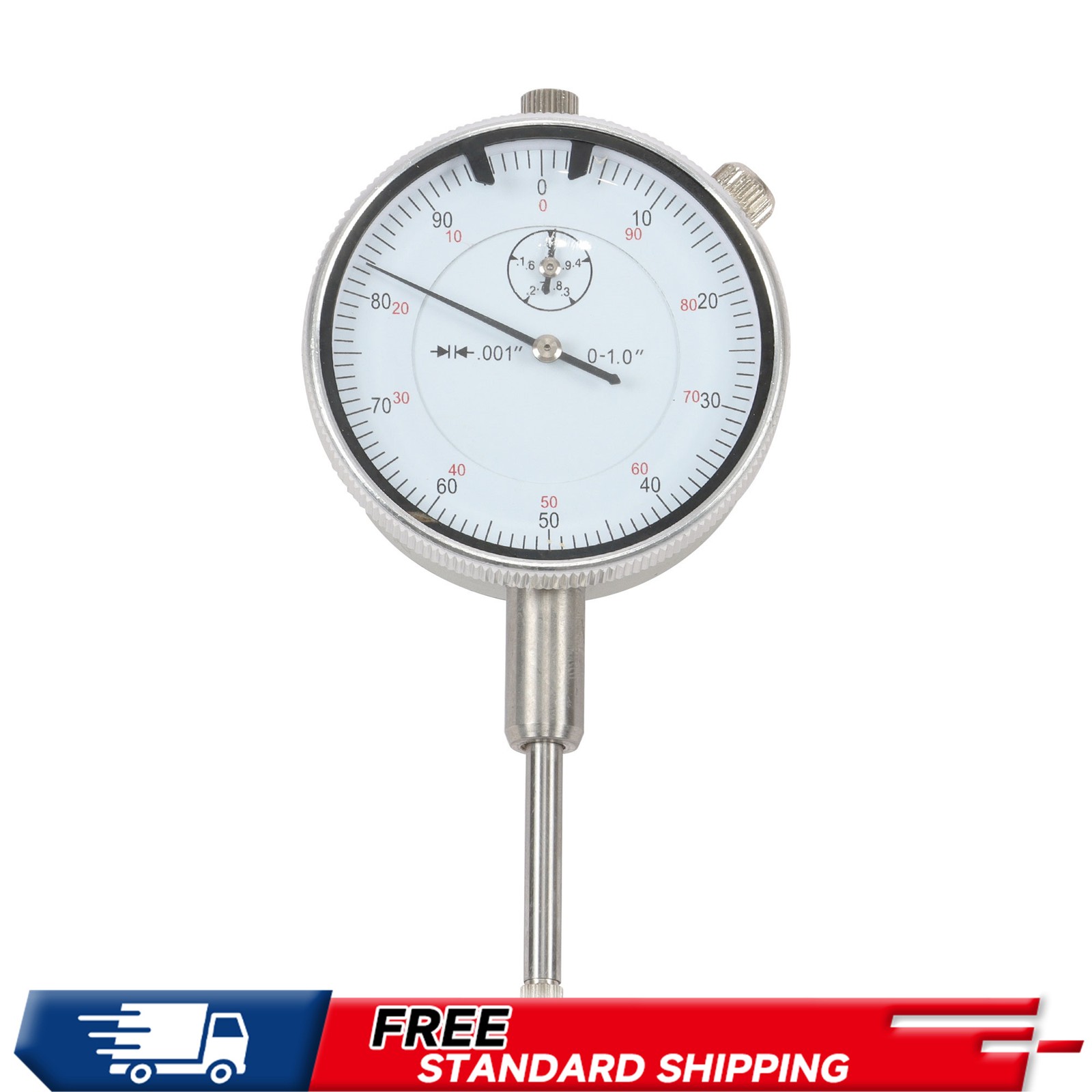 Precision Flex Arm Vise, 1" Dial Test Indicator .001" Grad, Lug Mount