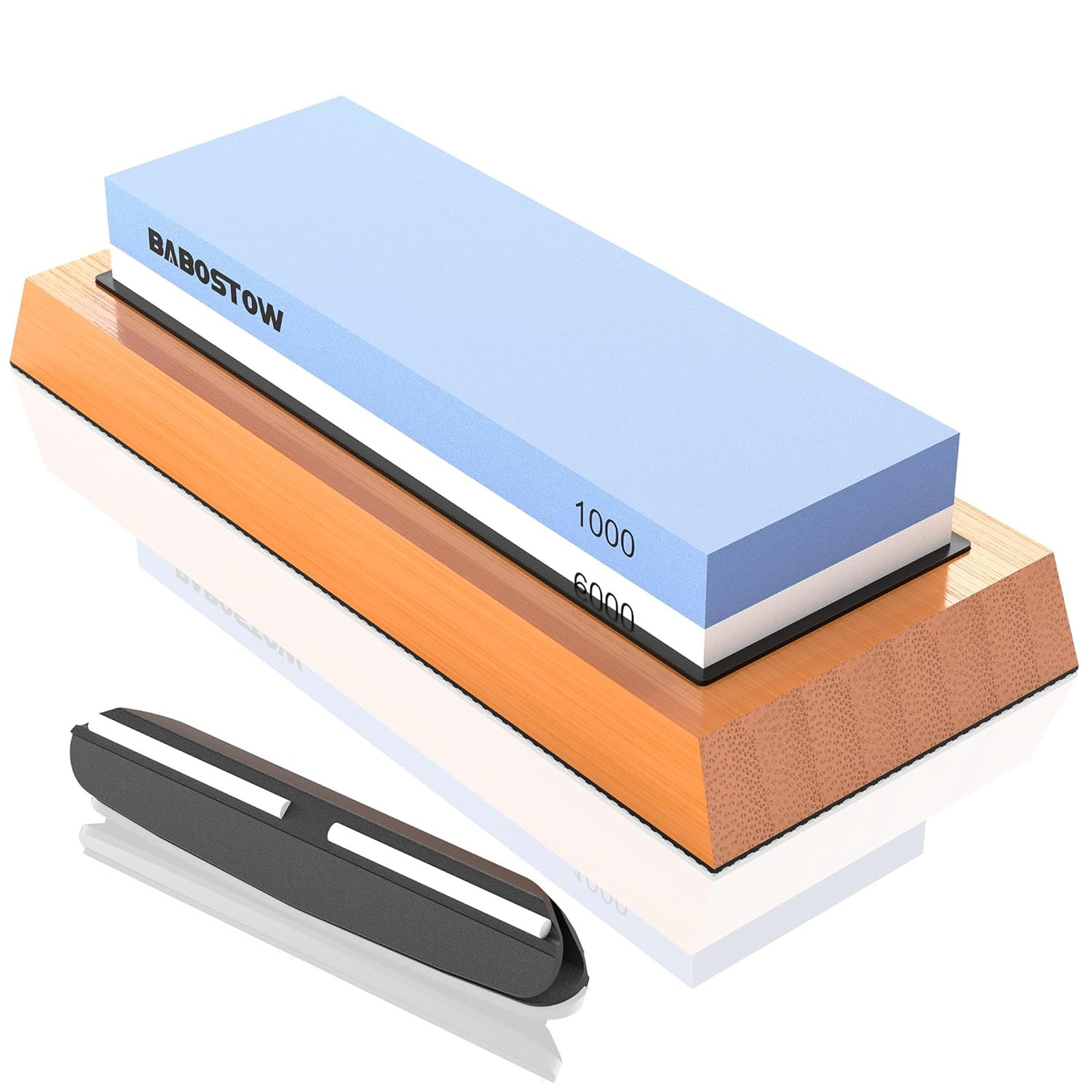 Whetstone Knife Sharpening Stone 2 Side Grit 1000 6000 Waterstone Knife