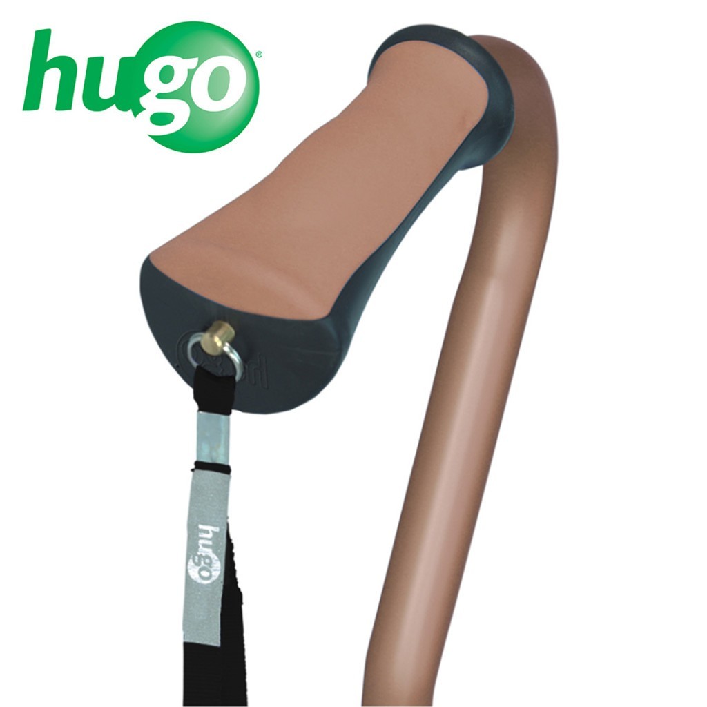 Hugo Designer Ergonomic Offset Handle Cane With a Cushioned Grip Drive Medical
