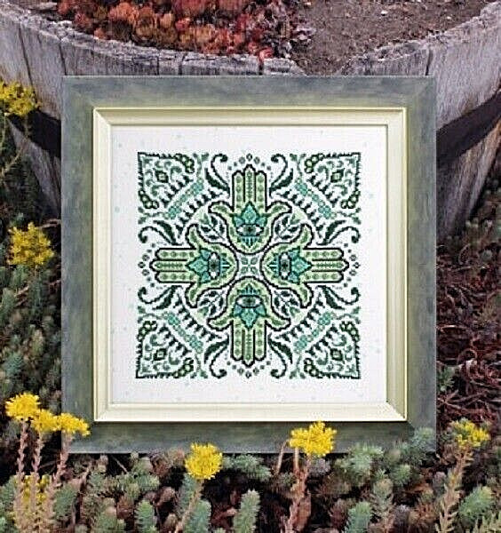 Hamsa Mandala~Ink Circles