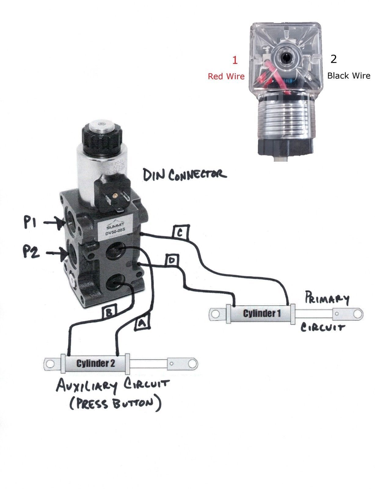 Hydraulic Diverter Valve w/ Momentary Switch, AG Couplers