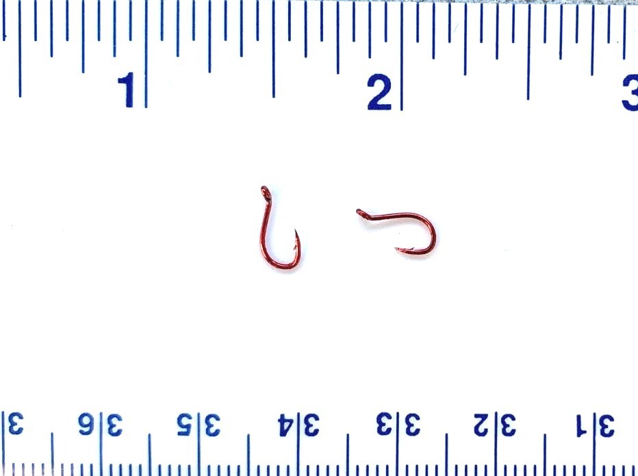 100 GT Top Quality Red Salmon Egg Octopus Fishing Hooks size 14