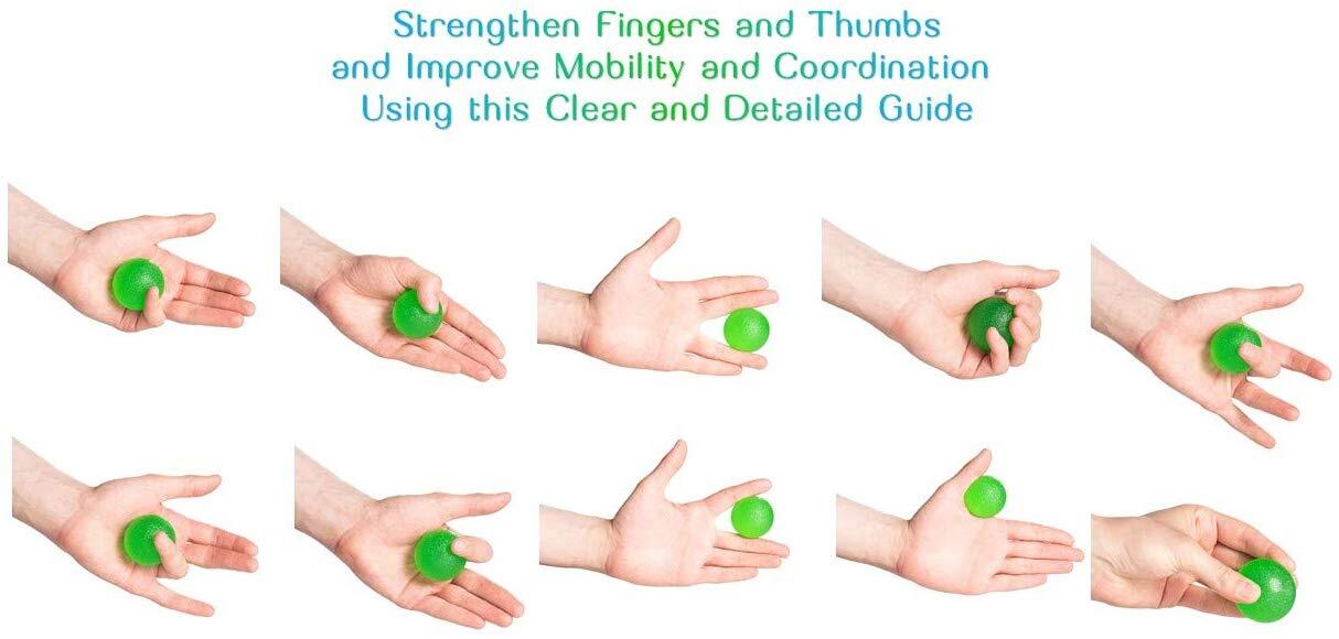 Serenily Hand Exercise Ball Set - Grip Exerciser for Hand Therapy
