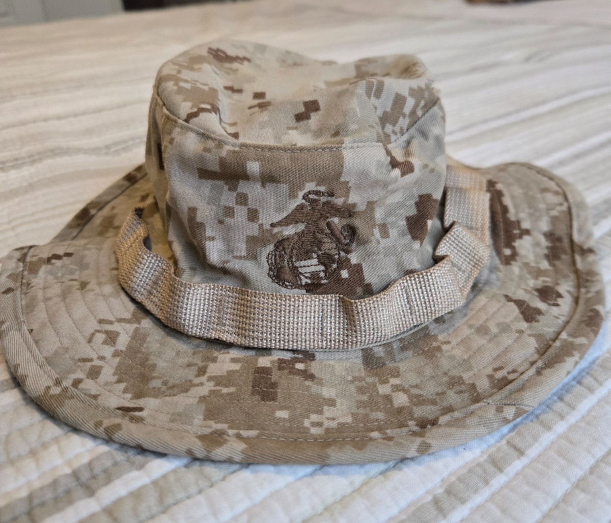 USMC DESERT MARPAT BOONIE HAT - SIZE SMALL
