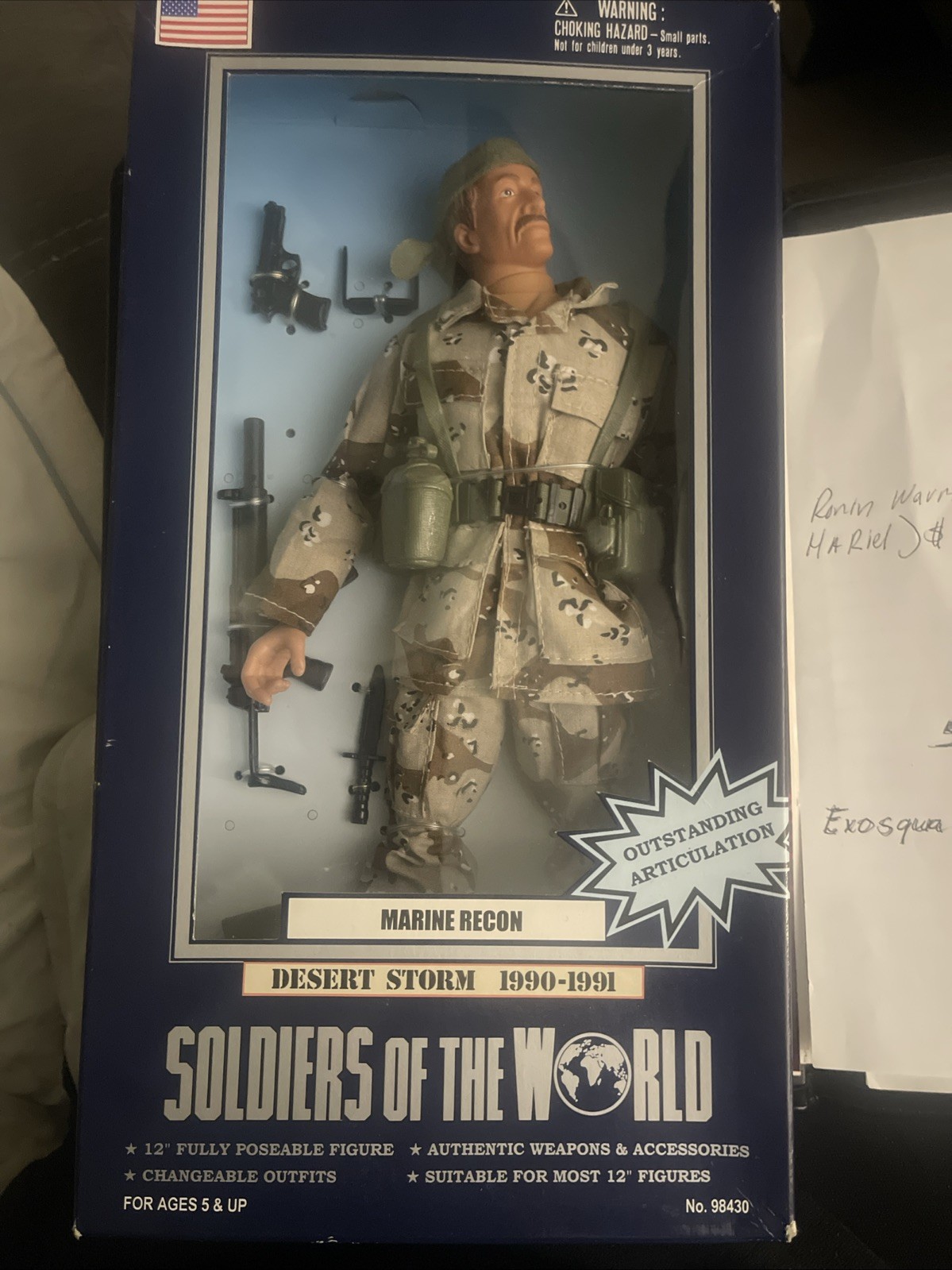 Soldiers Of The World Desert Storm Rare, 1990-1991(Marine Recon Outstanding Art
