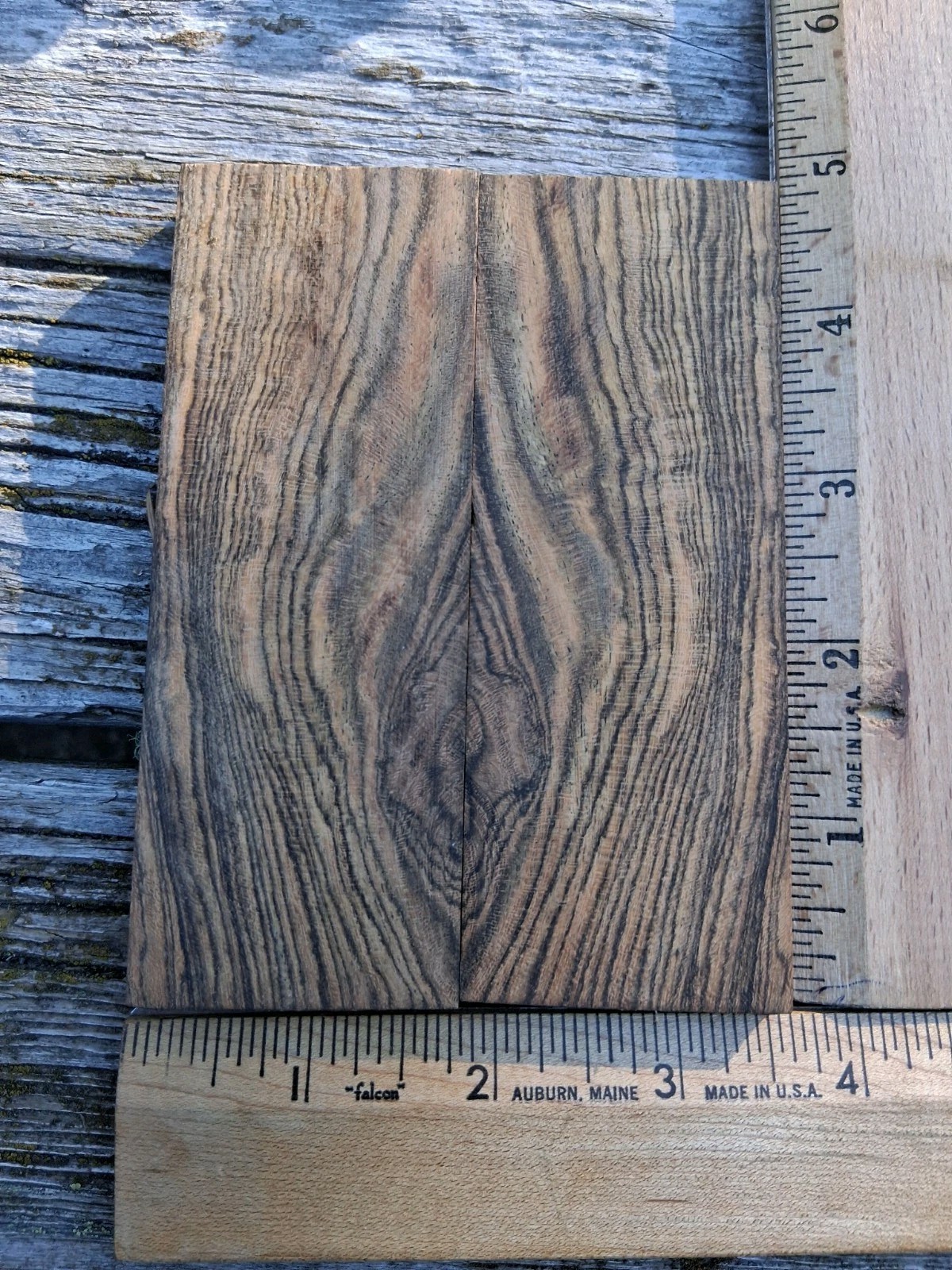 Bocote Knife Scales 5/16" x 1 3/4" x 4 3/4" #3