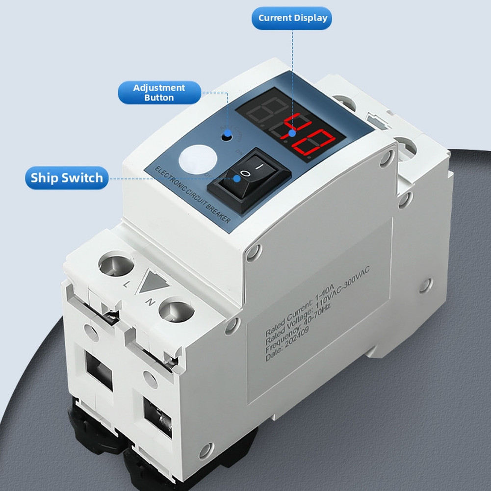 Overload Protection Device 1A-40A Current Limiter with Boat Style Switch