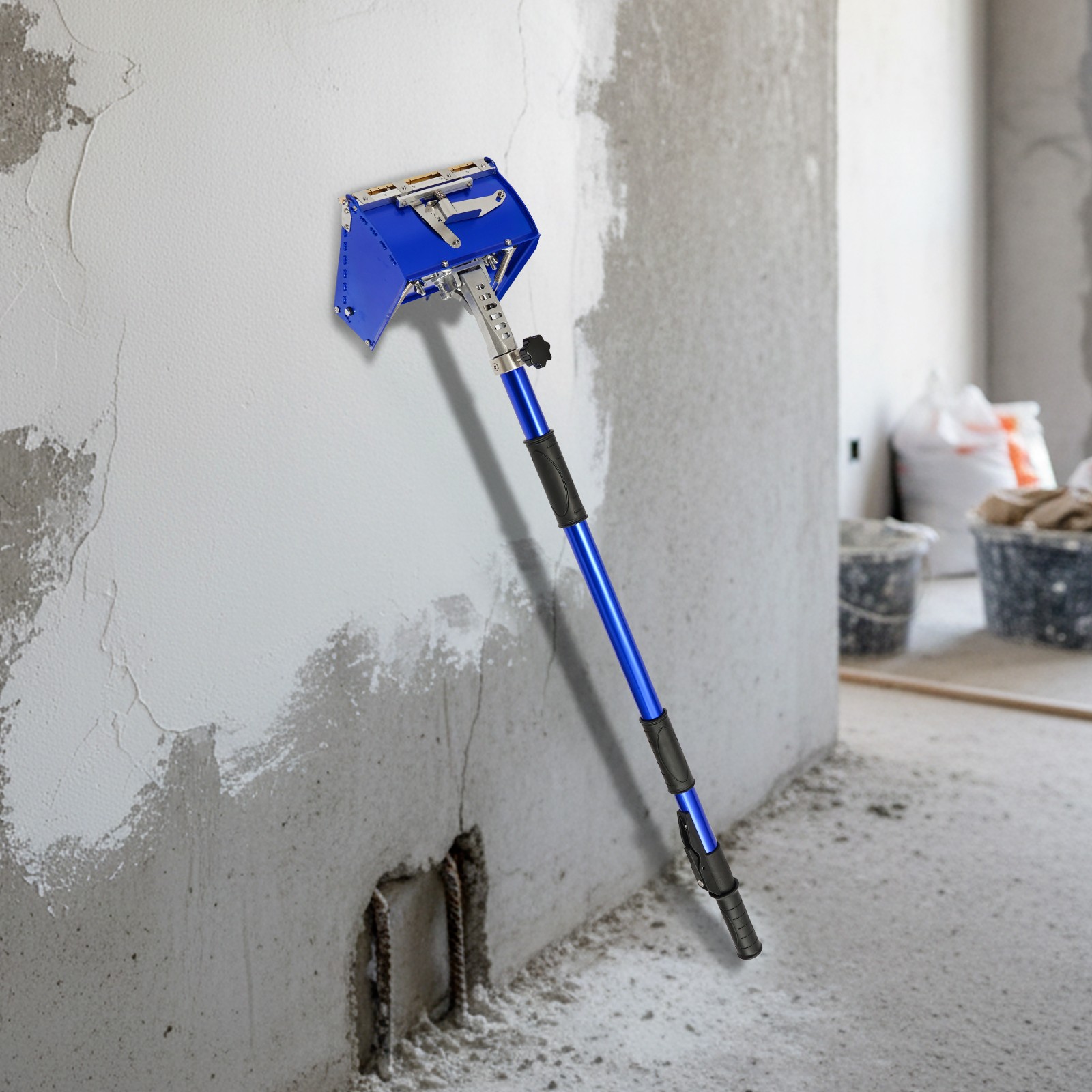 Blue Putty Scraper Box,Adjustable Wall Plastering Box, Wall Plastering Box Tool
