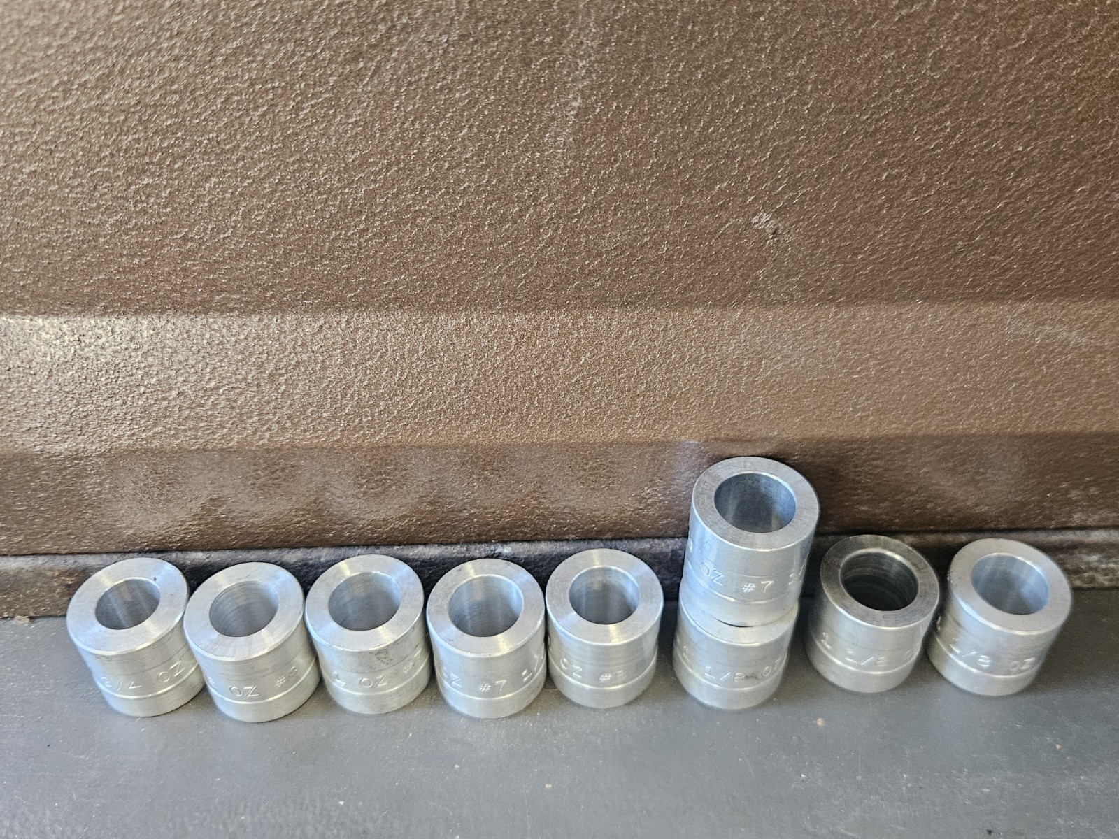 Hornady Shot Bushings (9) Pieces Pacific, Ponsness Warren RCBS Spolar OEM