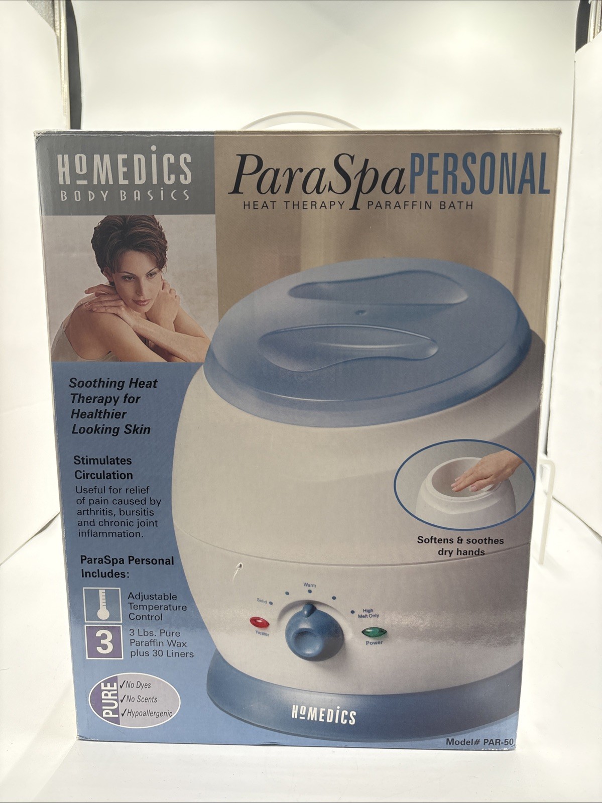 Homedics Body Basics ParaSpa Personal Heat Therapy Paraffin Bath PAR-50