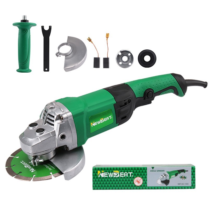 6 Inch Power Grinder 1680W 8800RPM Auxiliary Handle Metal Concrete Cutting