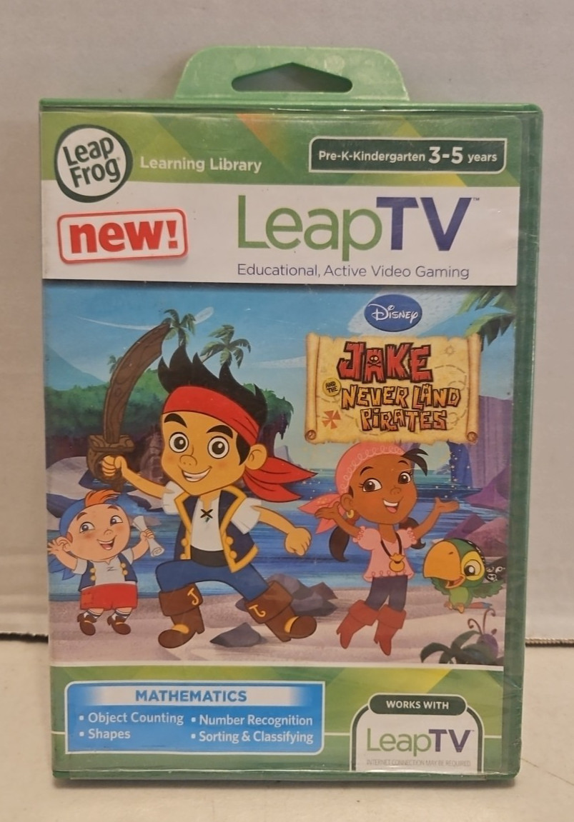 Leap Frog Leap TV Jake And The Never Land Pirates Math Game (3-5 years)  -New C