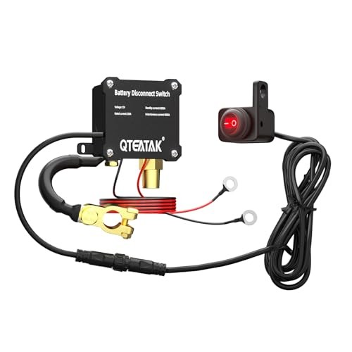 12V 250A Battery Disconnect Manual Control (Illuminated Round Rocker Switch)