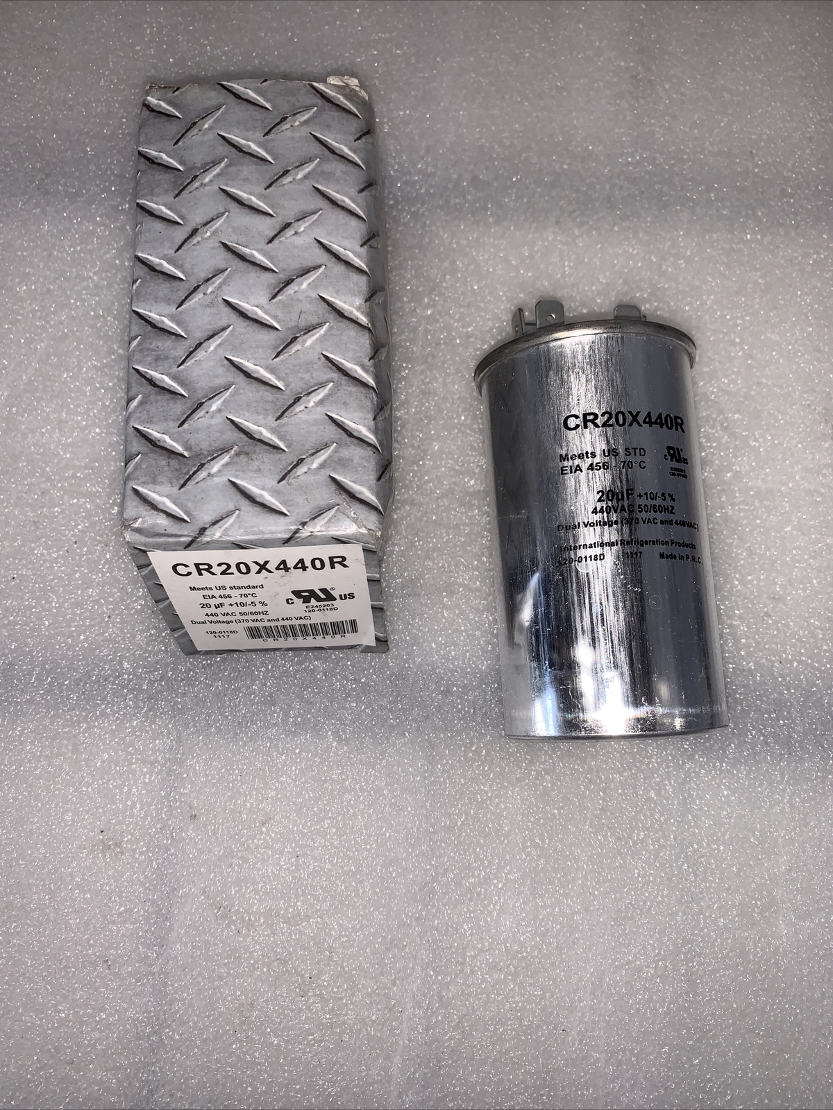 IRP CR20X440R ROUND RUN CAPACITOR (20 MFD X 440VAC)