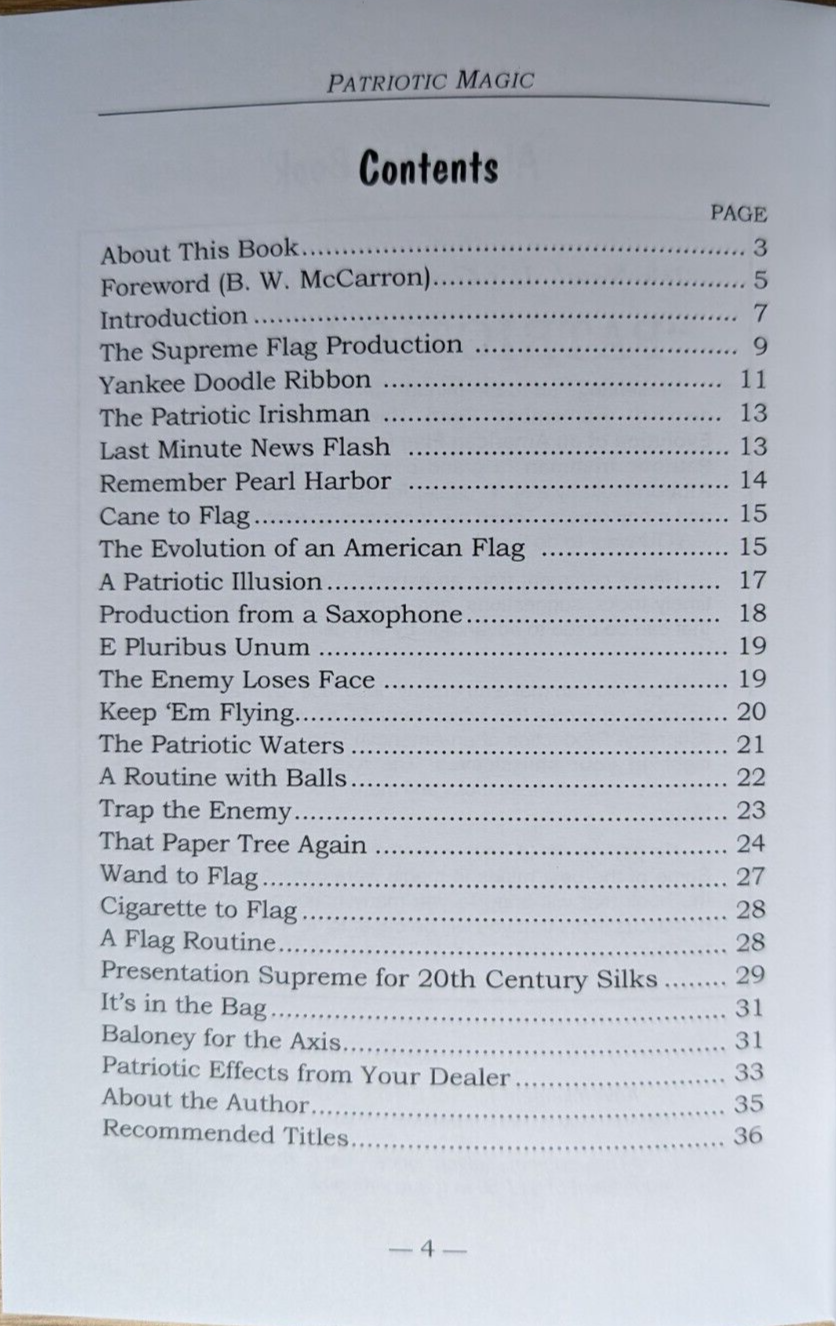 Patriotic Magic by Solomon Stein