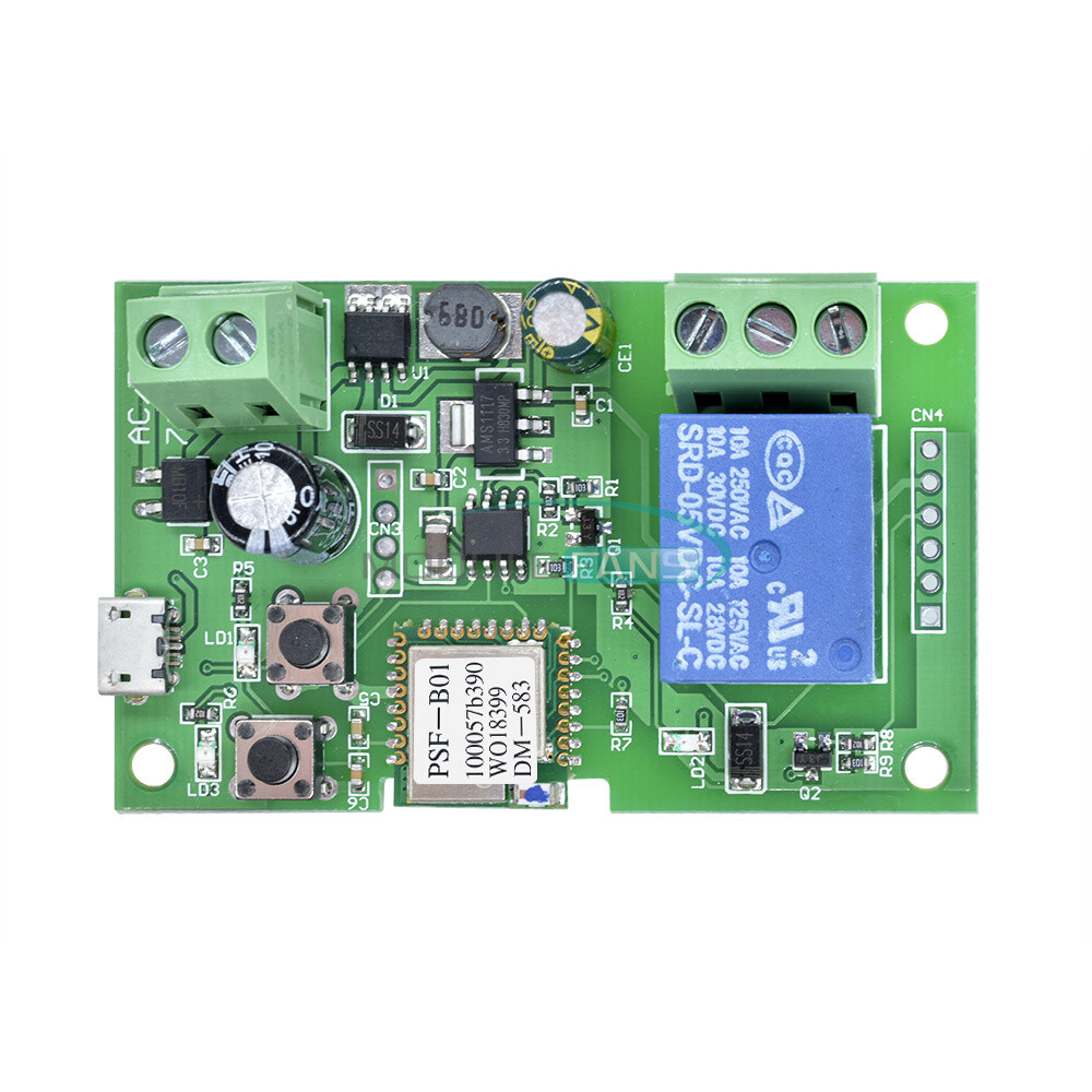 2/5/10PCS WiFi Wireless Smart Switch Home Relay Module 5-12V Self-locking