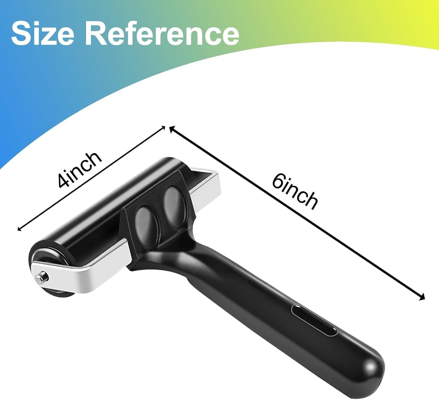 4 Inch Professional Rubber Roller Stainless Steel Core Printmaking Tool