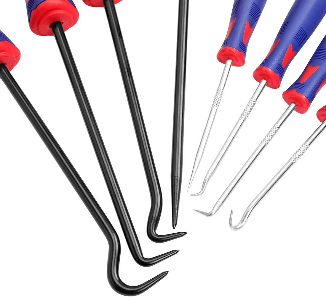 WORKPRO 9Pcs Precision Pick Hook Set Scraper for Auto Electronic W000846A