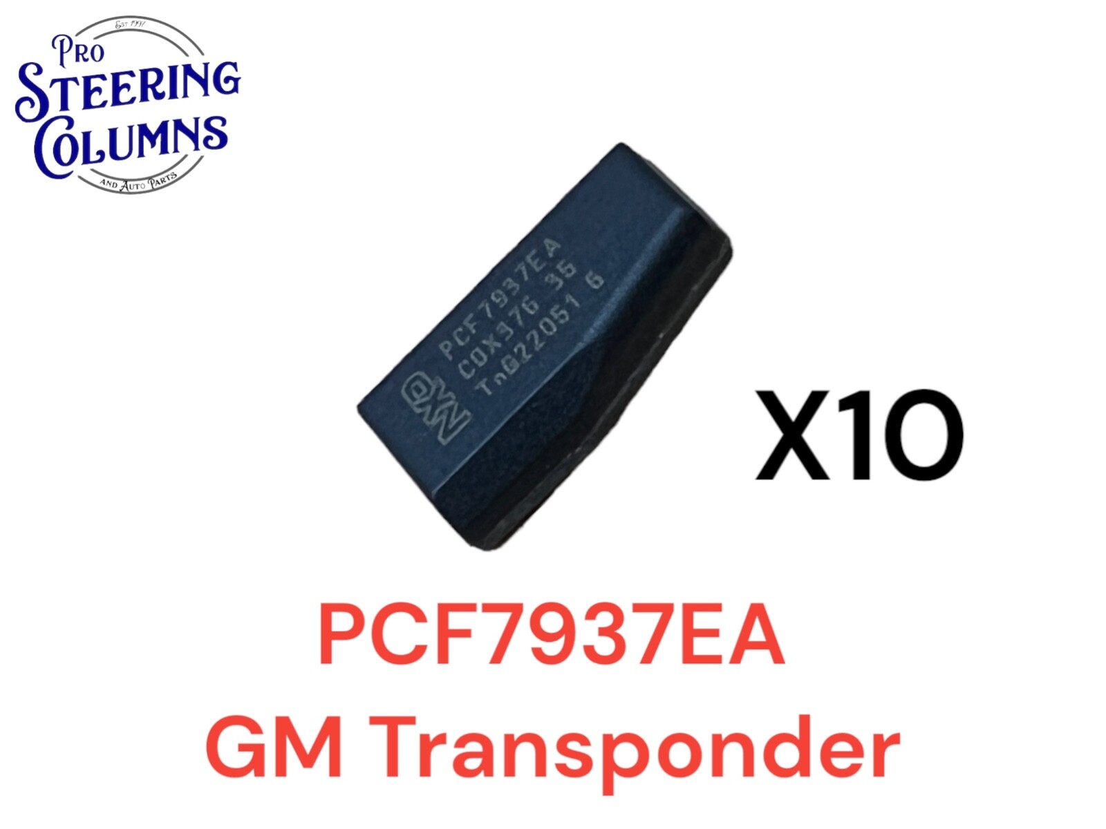FOR GM TRANSPONDER CARBON CHIP PCF7937EA SET OF 10