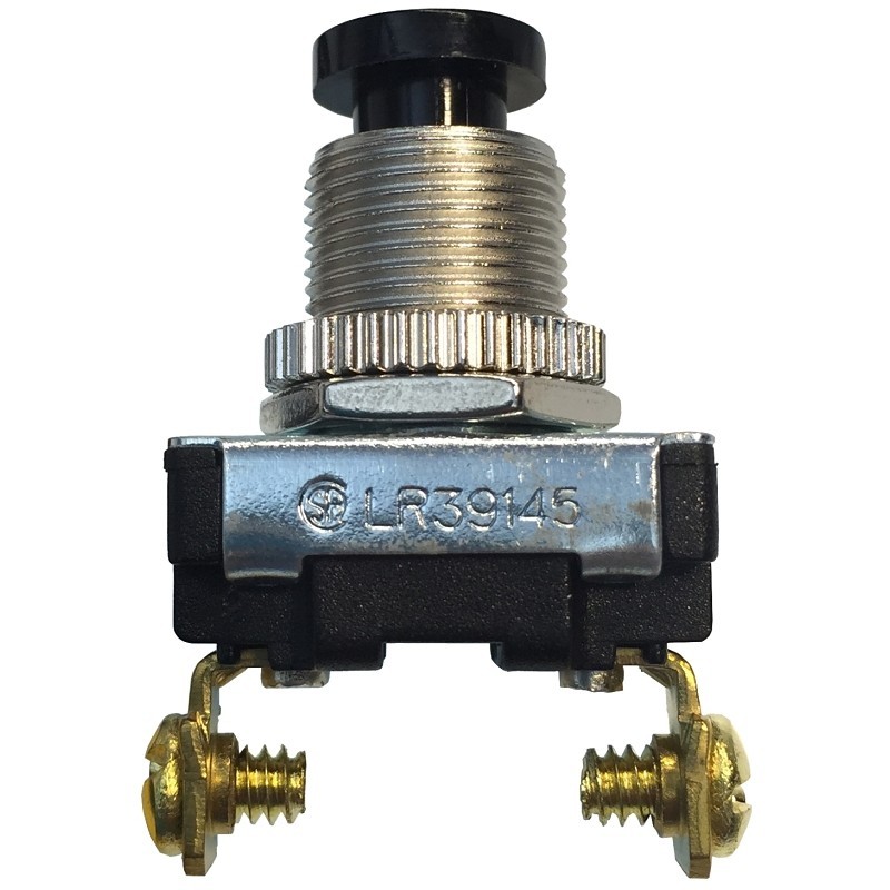 Gardner Bender GSW-22 Pushbutton Switch, 6/3 A, 120/240 V, SPST, Screw Terminal,