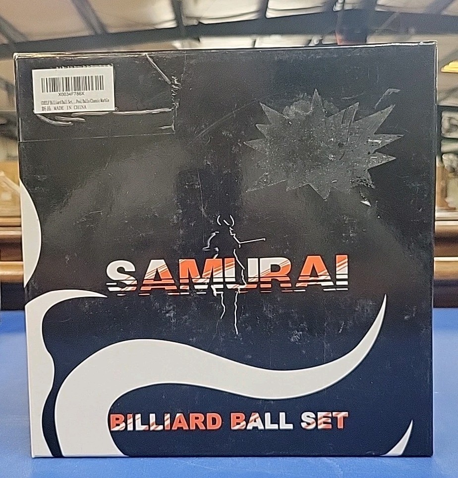 CueElf Samurai Billiard Ball Set, Marble