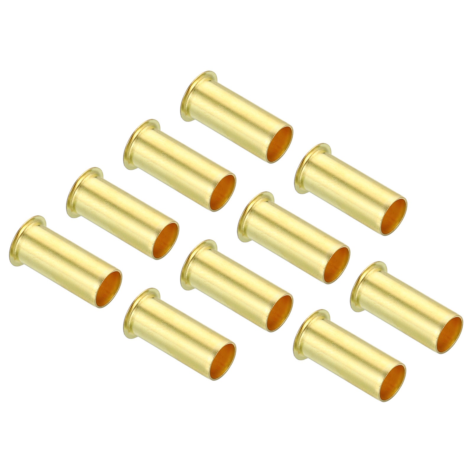 10Pack 6mm Tube OD Brass Compression Sleeves Insert Brass Ferrule Fitting