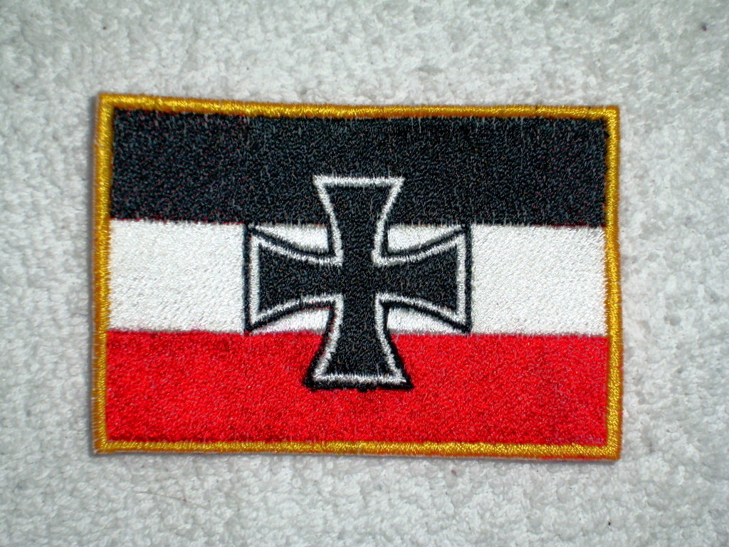 German Cross Flag  Embroidered  Patch