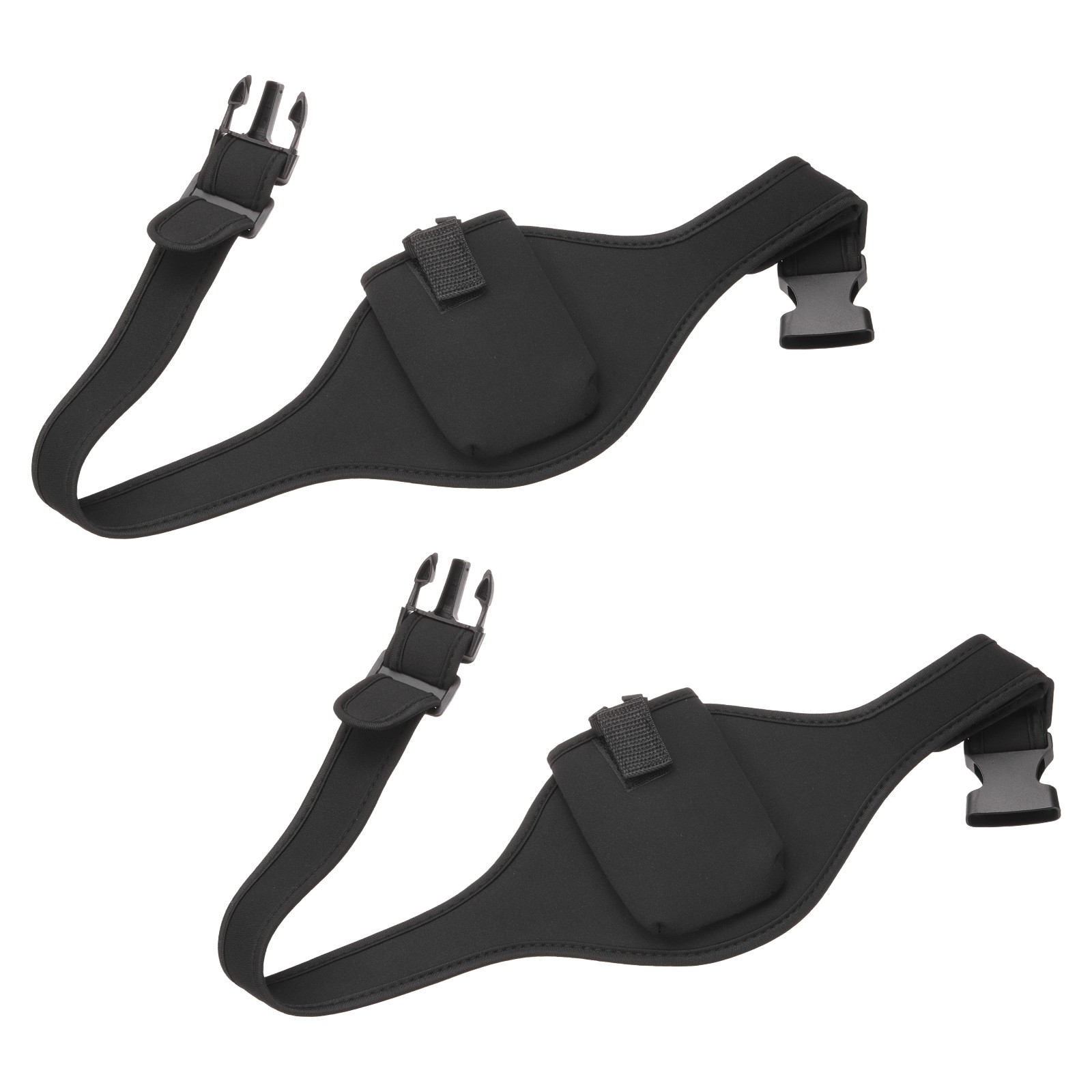 2 Pack Mic Belt 27" to 39" Adjustable Elastic Microphone Pack Belt Black