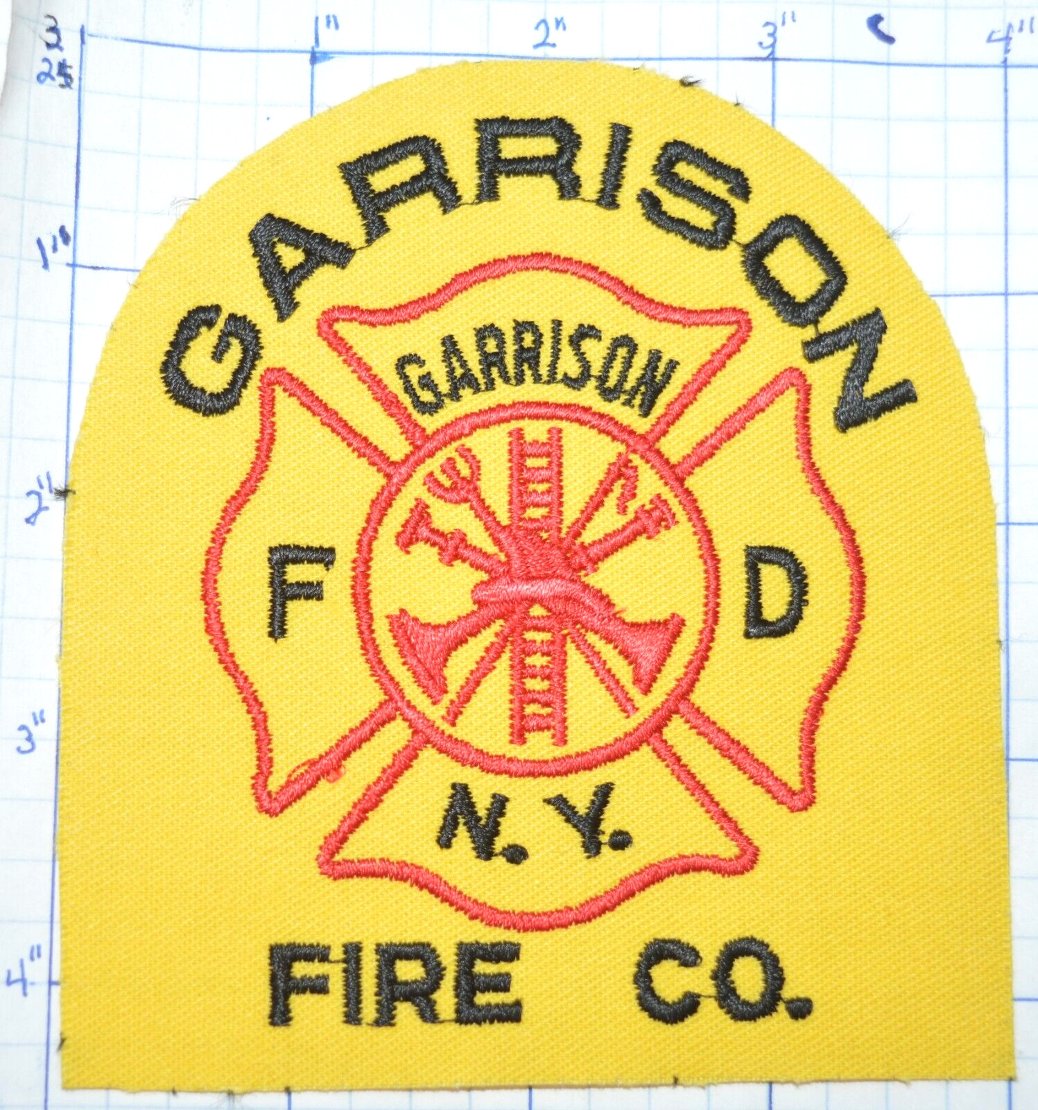NEW YORK, GARRISON FIRE COMPANY UNFINISHED PATCH