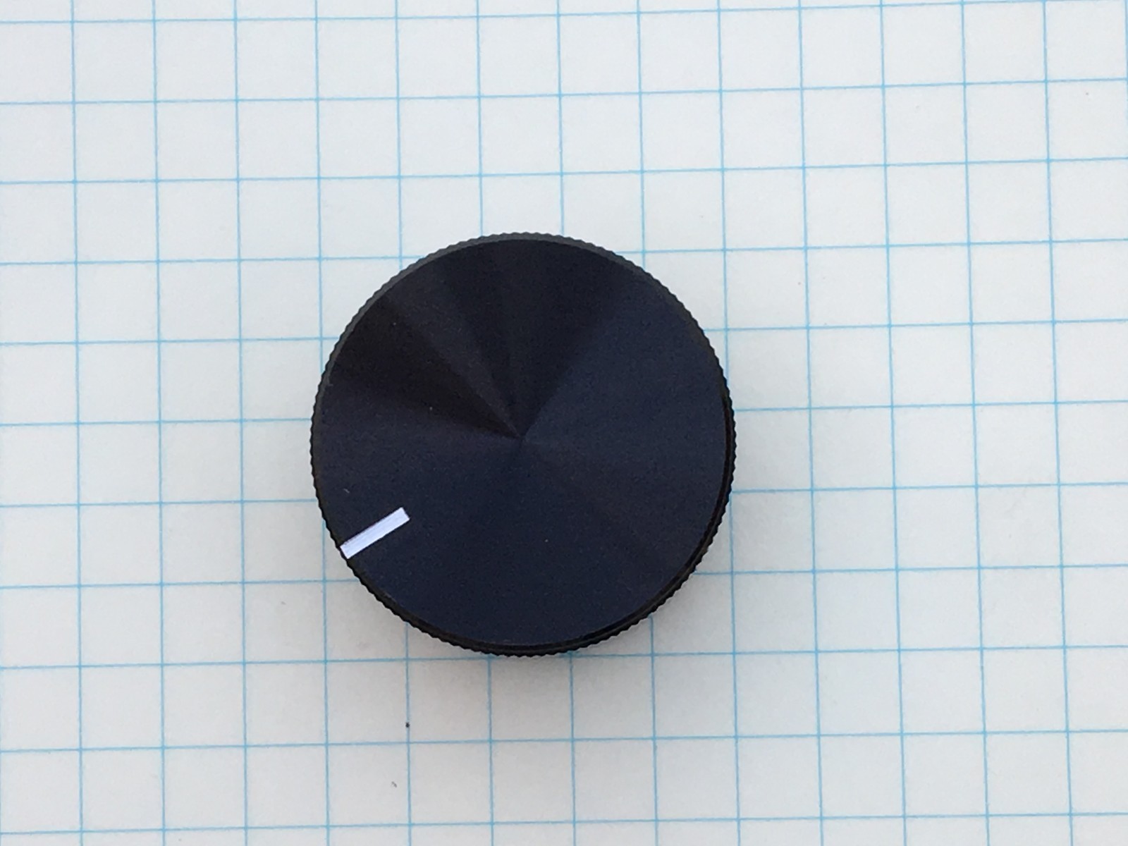Multicomp Control Knob - MC0617008 - Solid Aluminum, 1/4" shaft, 1.25" Dia.