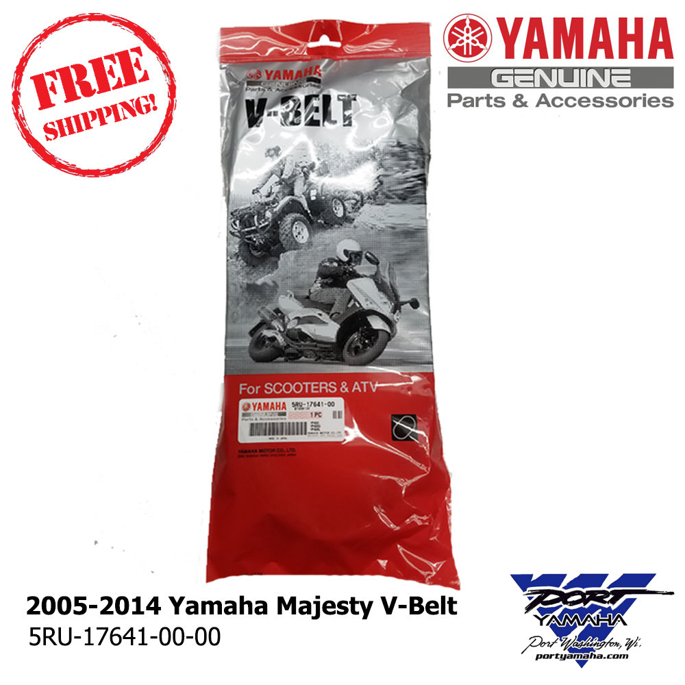 2005-2014 Yamaha Majesty V-Belt Drive Belt YP400 NEW OEM Part 5RU-17641-00-00