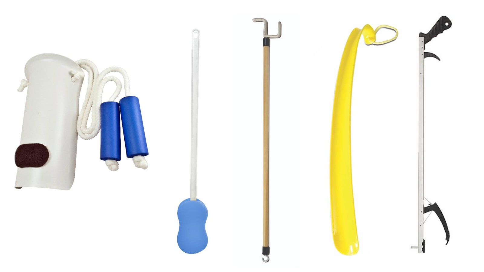 Hip And Knee Surgery Recovery Kit With Reach Tools Dressing Aid Essentials