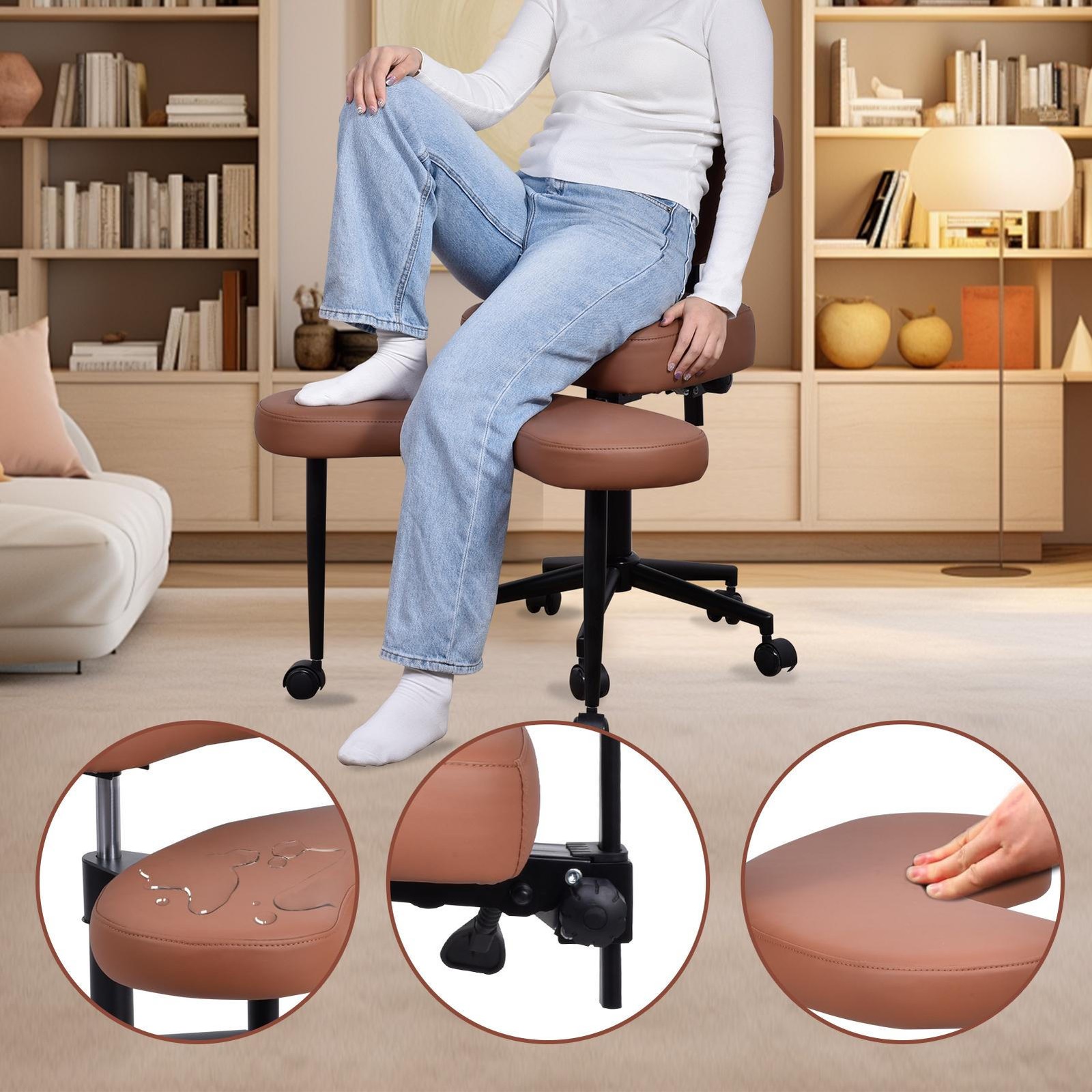 Meditation Cross Legged Armchair, ADHD Chair, Criss Cross Chair for Home Office