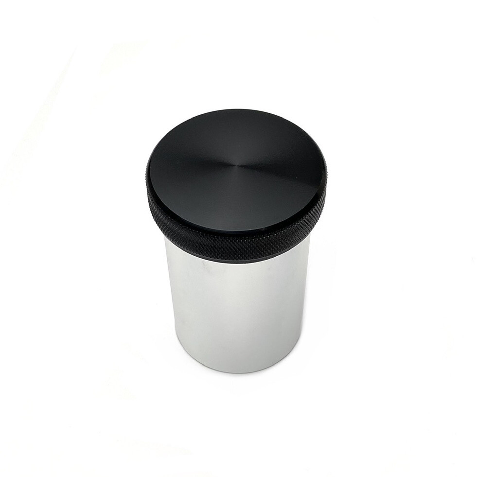 2" 50.8mm Weld On Filler Neck And Cap Oil Fuel Water Tank Black Aluminum 3" long