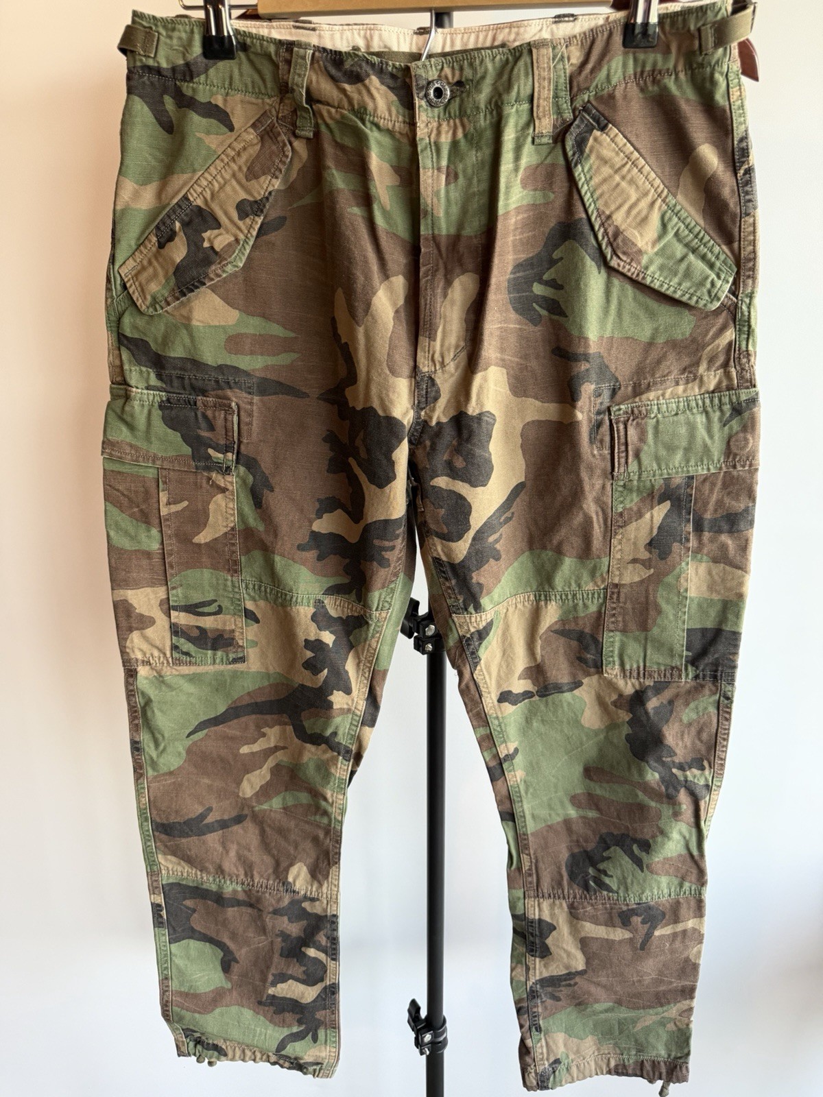 Polo Ralph Lauren Surplus Chino Camo Cargo Utility Pants Mens 32x30 Paratrooper