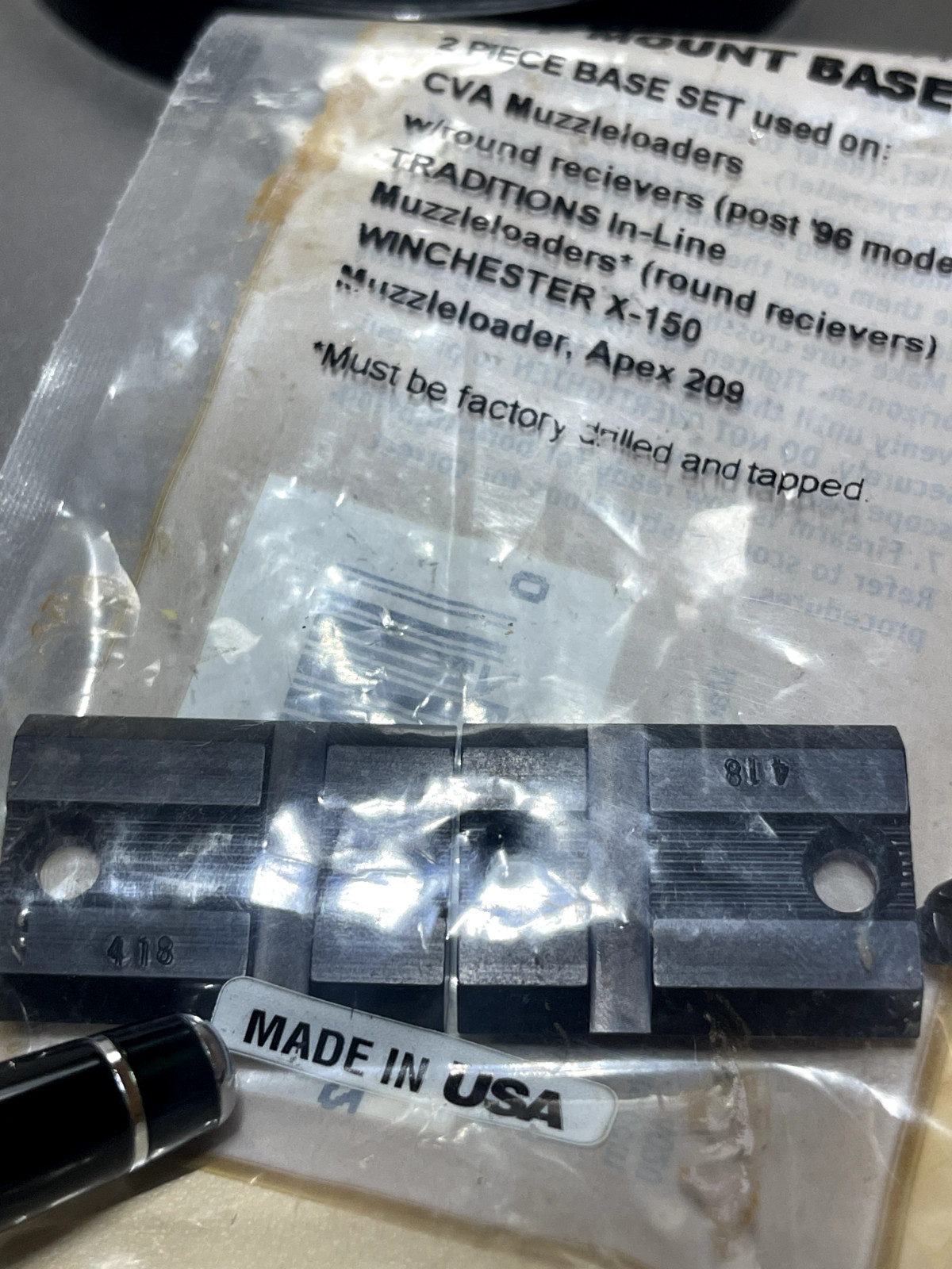 Weaver #418M Top Mount 2 Piece Base 48435