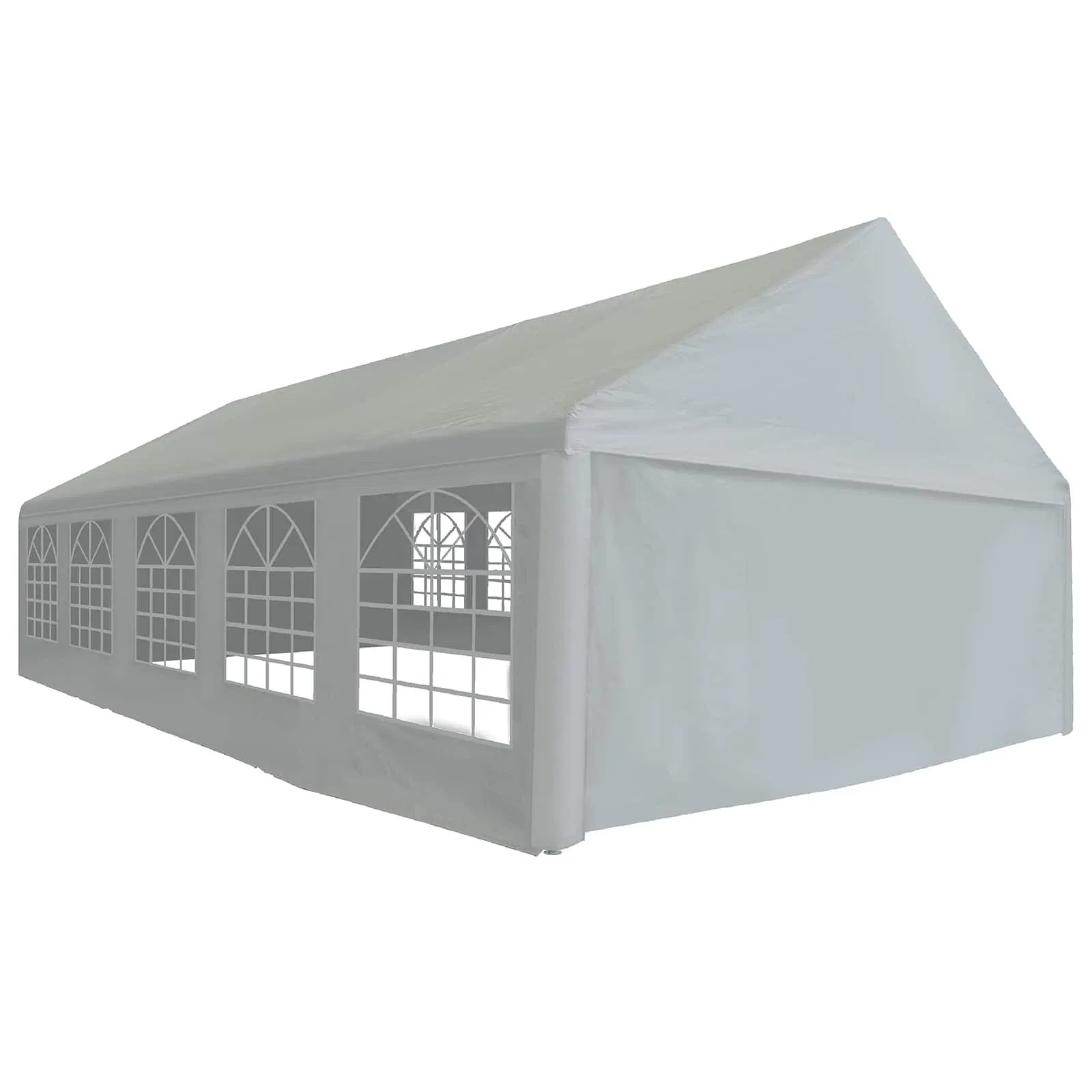 Tent Fabric without Frame Grey 32.81 x 16.40 ft PE