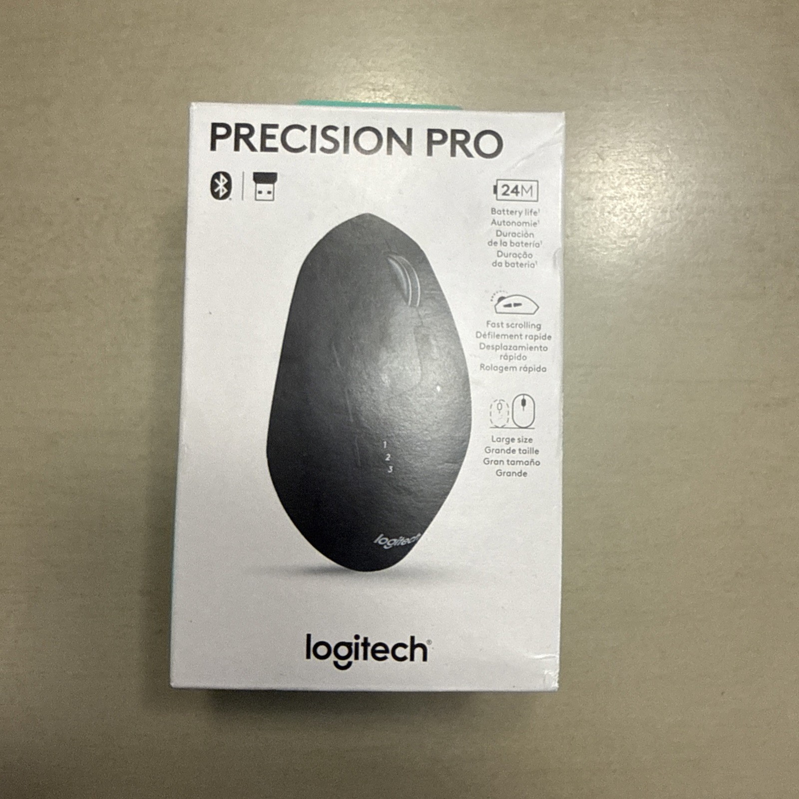 Logitech Precision PRO Optical USB Wireless Gaming Mouse, Black 910-007450