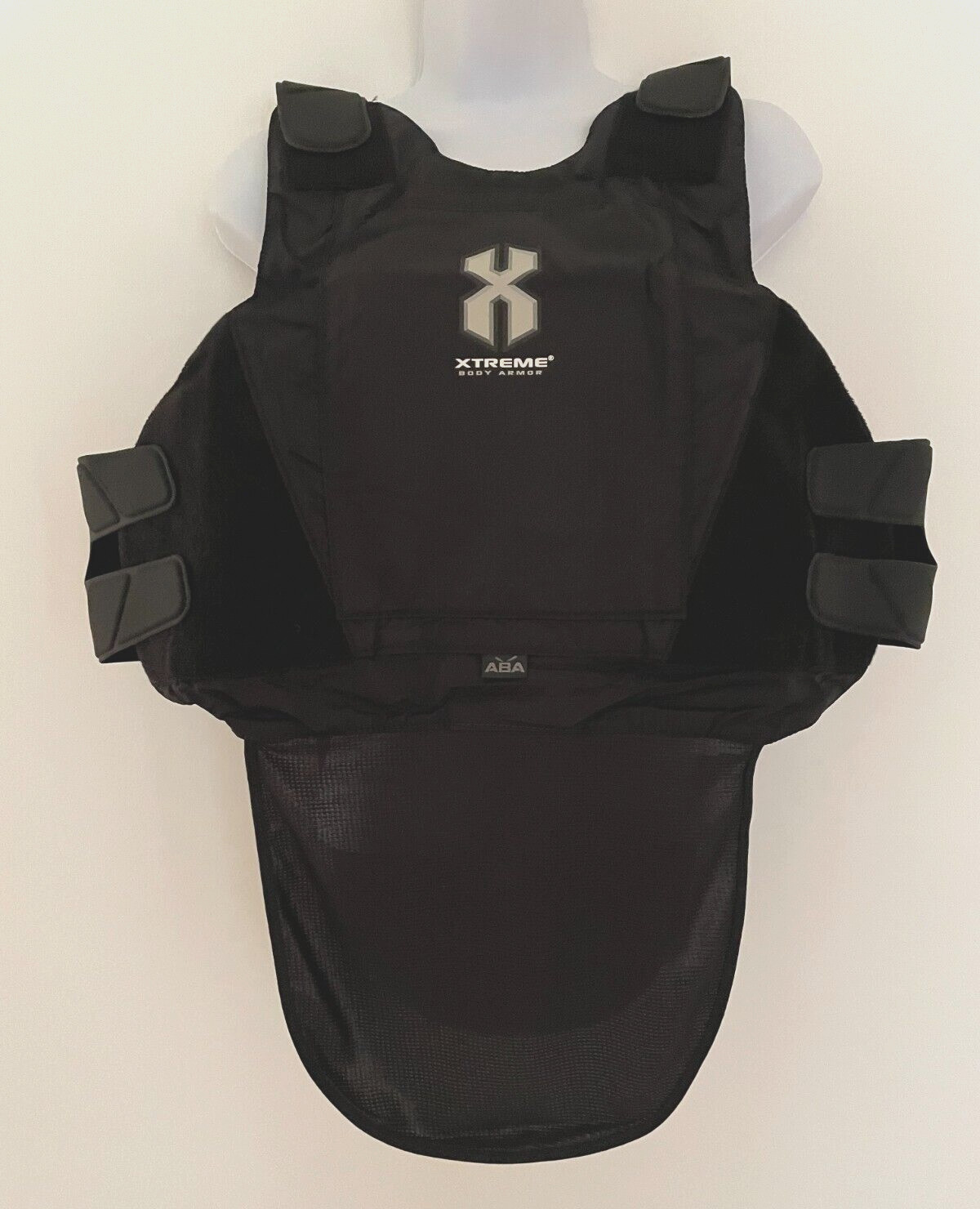 Concealable ABA Male Xtreme Tactical Armor Carrier Logo Black X-Small Ripstop,
